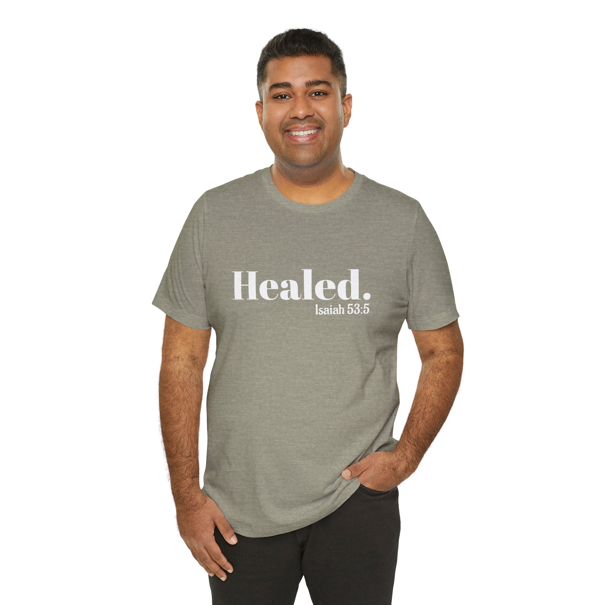 Healed. And Renewed Isaiah 53:5 Unisex Tee