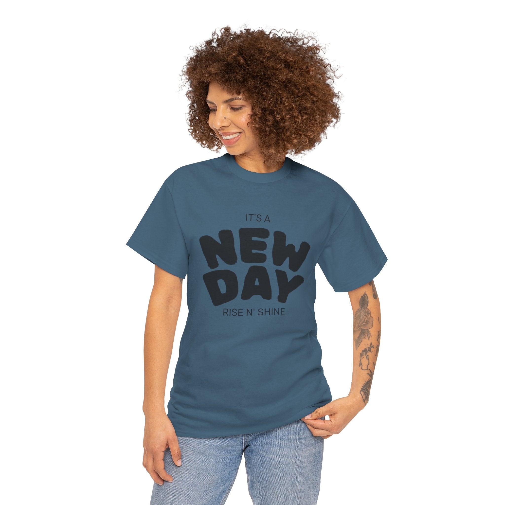It's a New Day - Renewed And Restored Unisex Heavy Cotton Tee