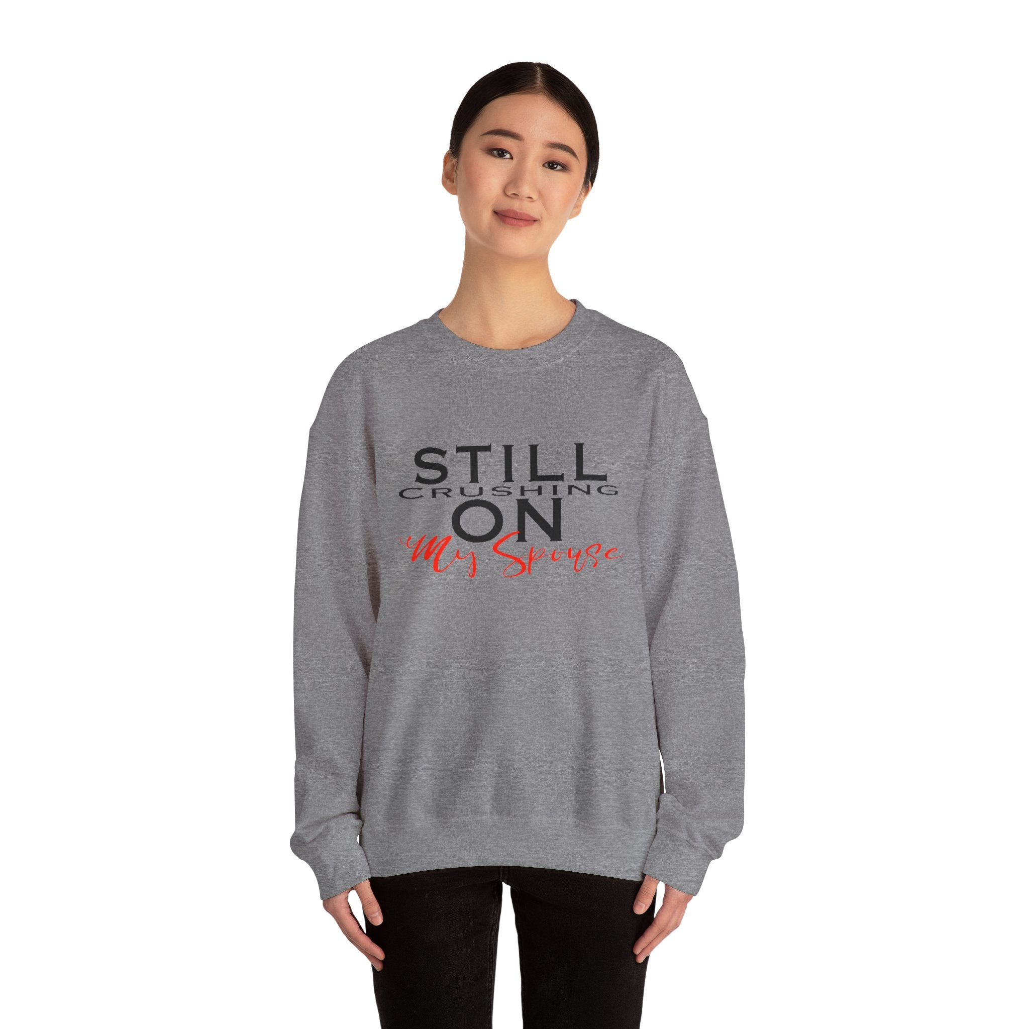 Still Crushing On My Spouse Couple's Crewneck Sweatshirt