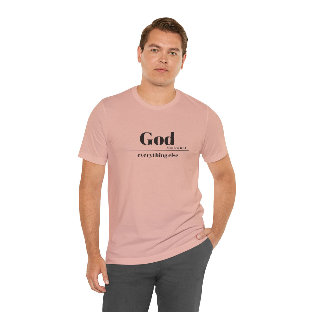 God Then Everything Else Jersey Unisex Tee