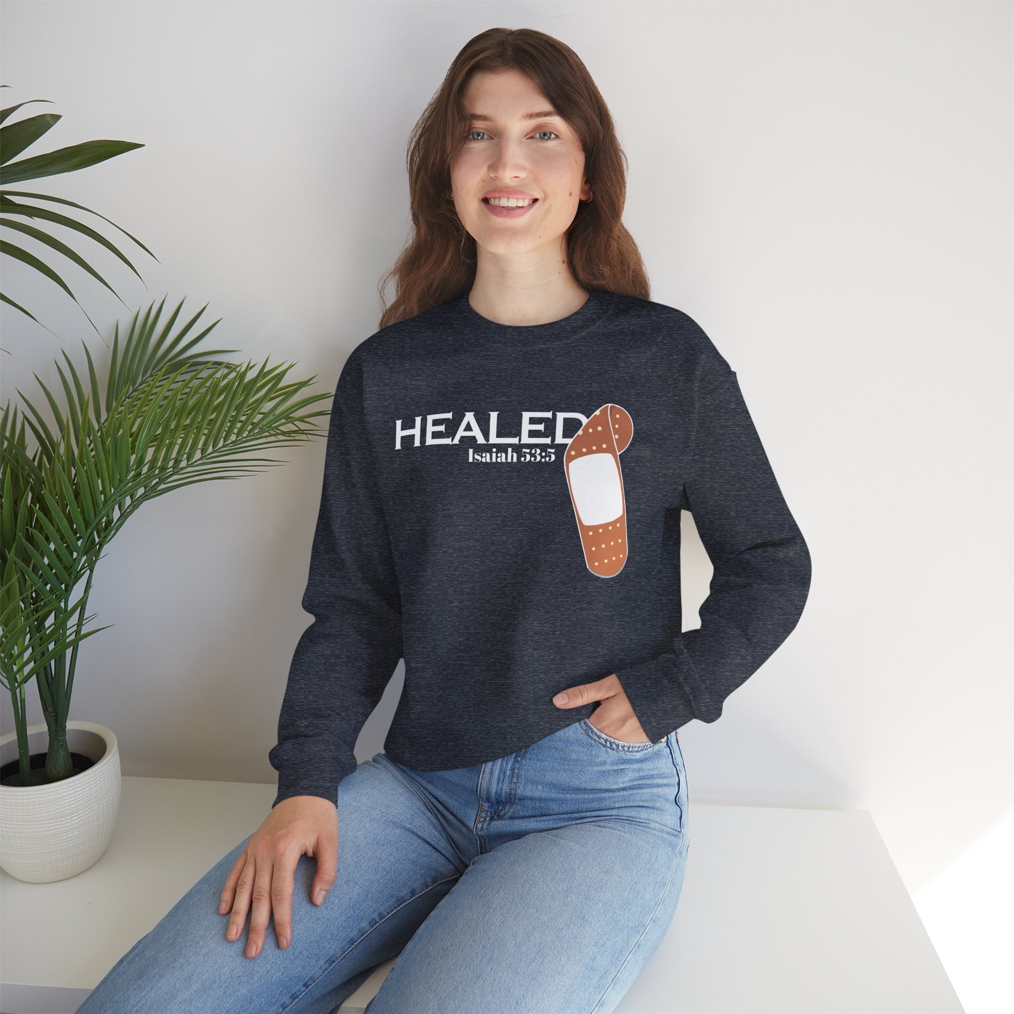 Healing Is Done- Isaiah 53:5 Unisex Sweatshirt