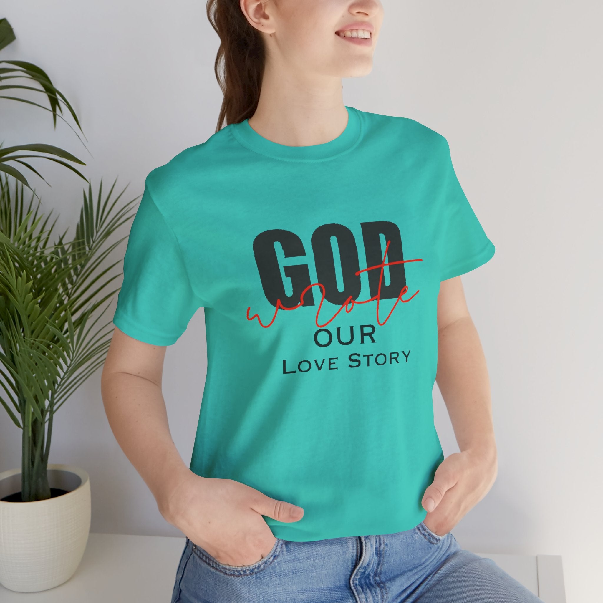 God Wrote Our Love Story Couple's T-Shirt