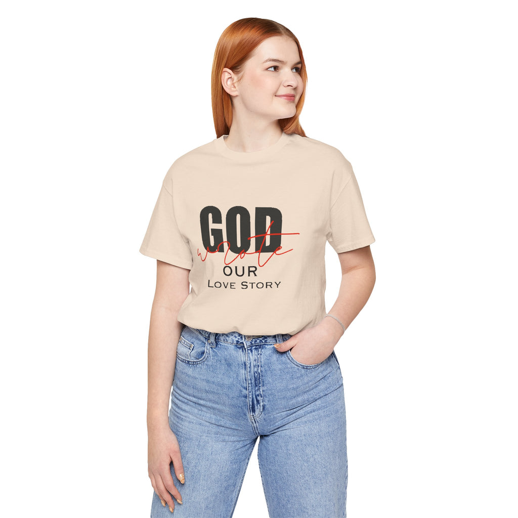God Wrote Our Love Story Couple's T-Shirt