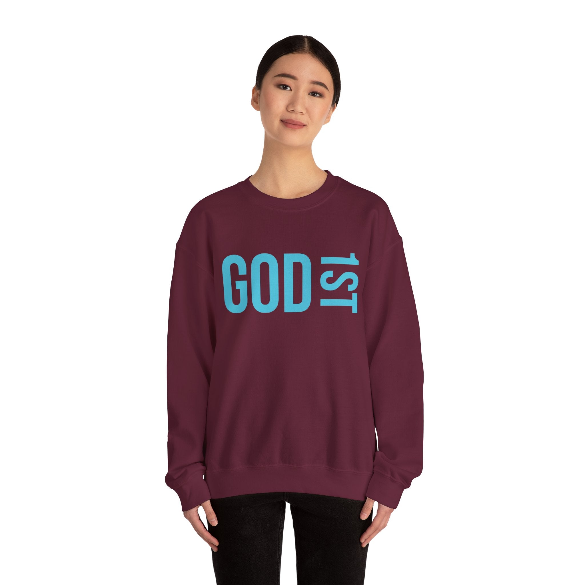 God 1st -Then Me Unisex Crewneck Sweatshirt