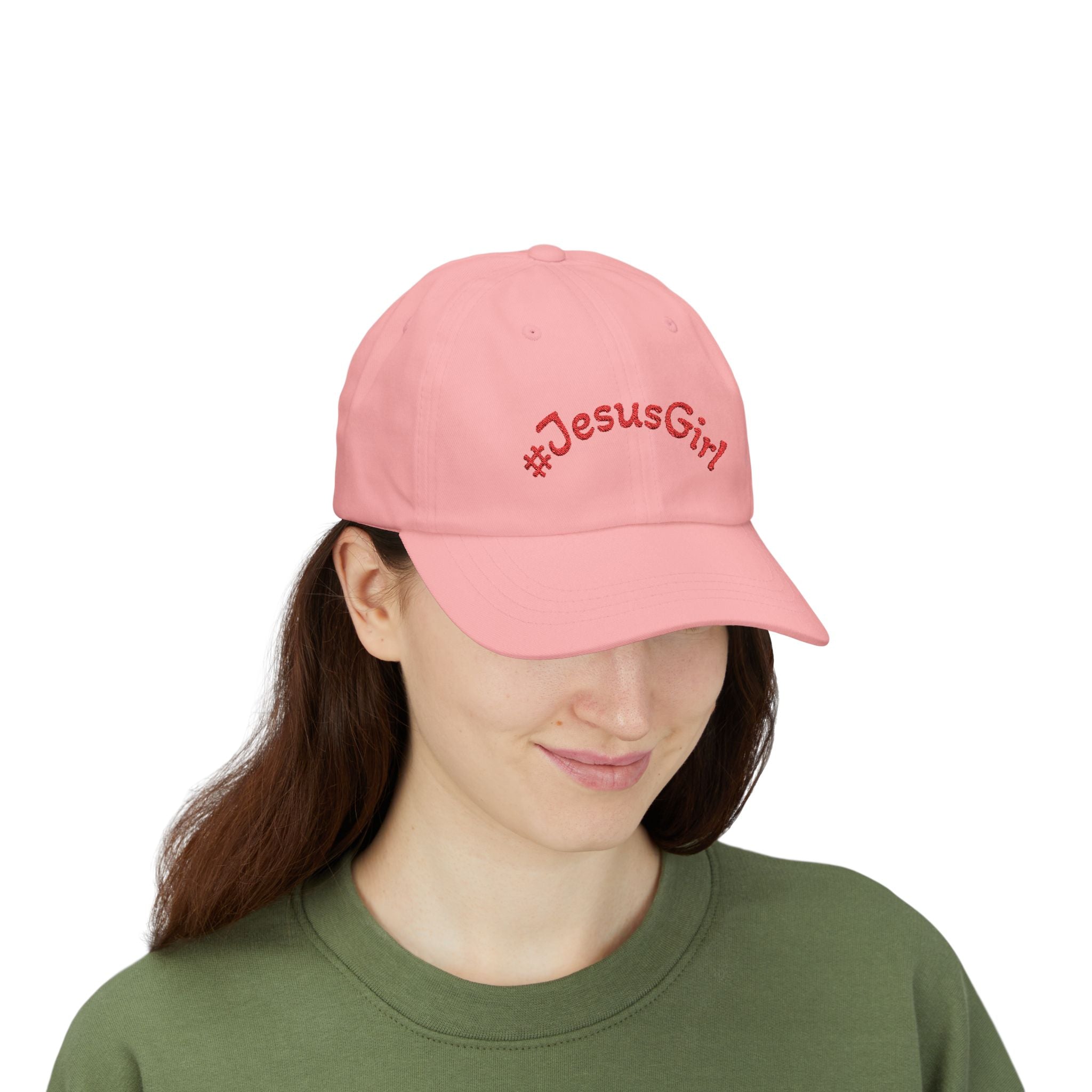 Jesus Girl Classic Dad Cap — Faith-Based Embroidered Baseball Hat