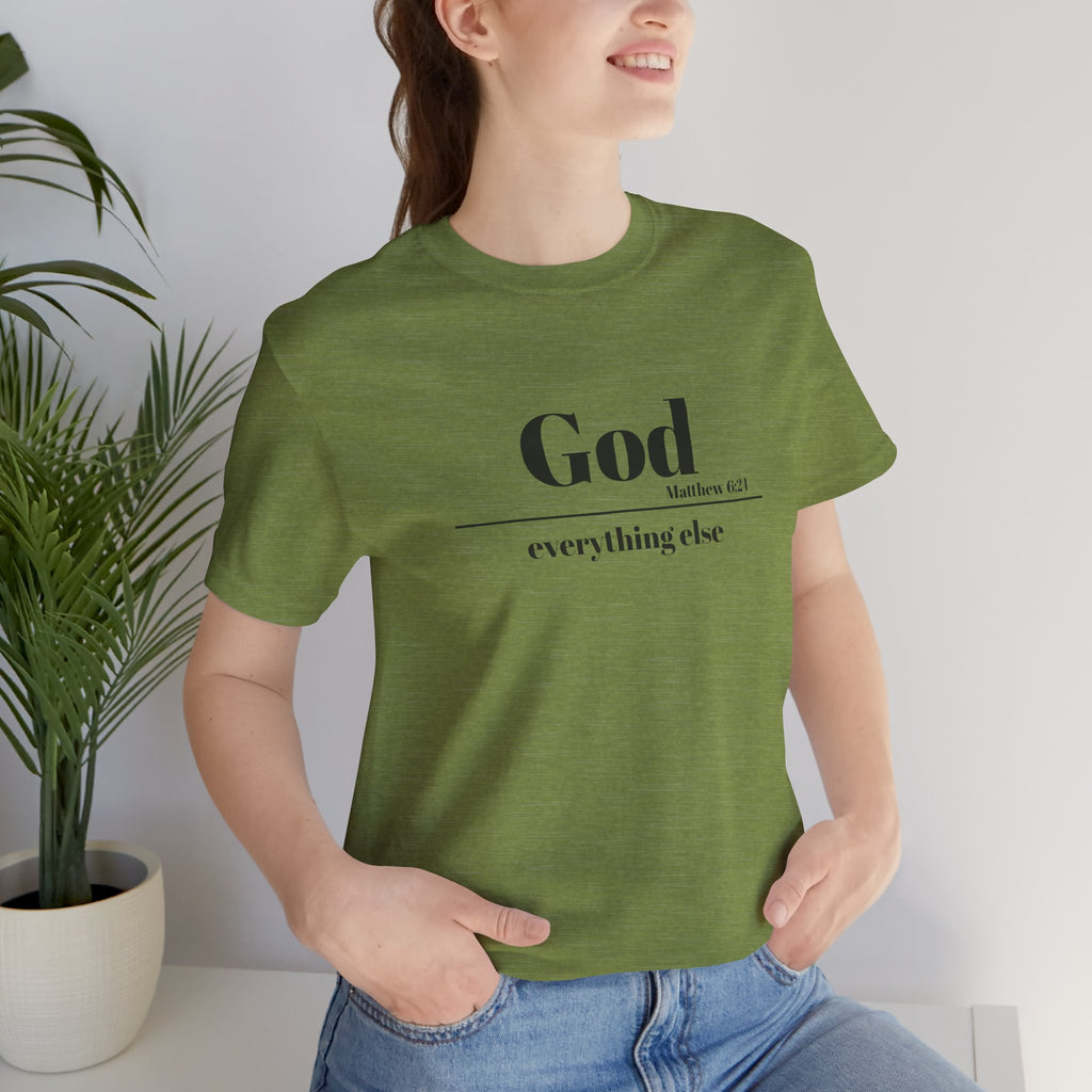 God Then Everything Else Jersey Unisex Tee