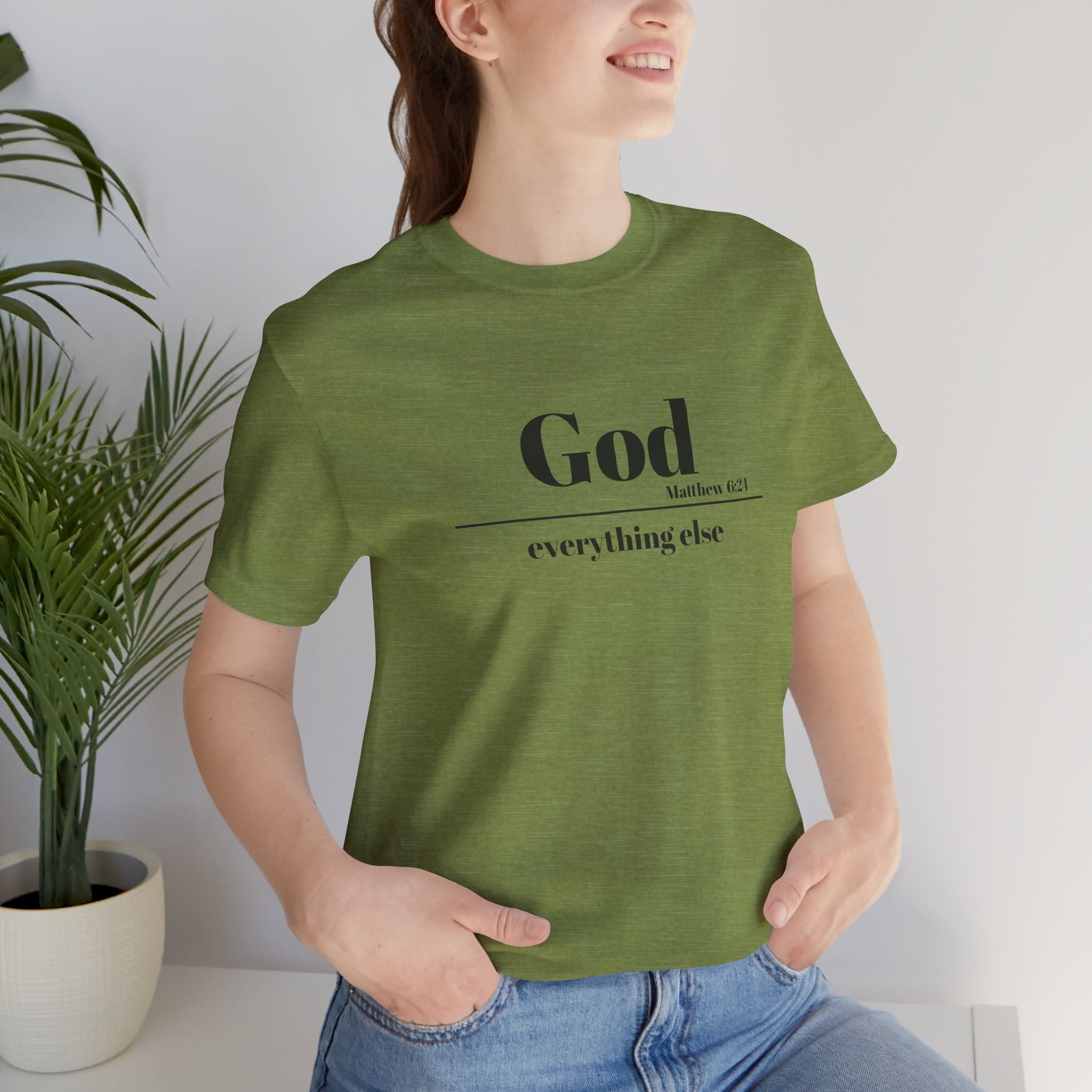 God Then Everything Else Jersey Unisex Tee