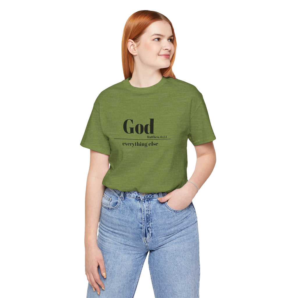 God Then Everything Else Jersey Unisex Tee