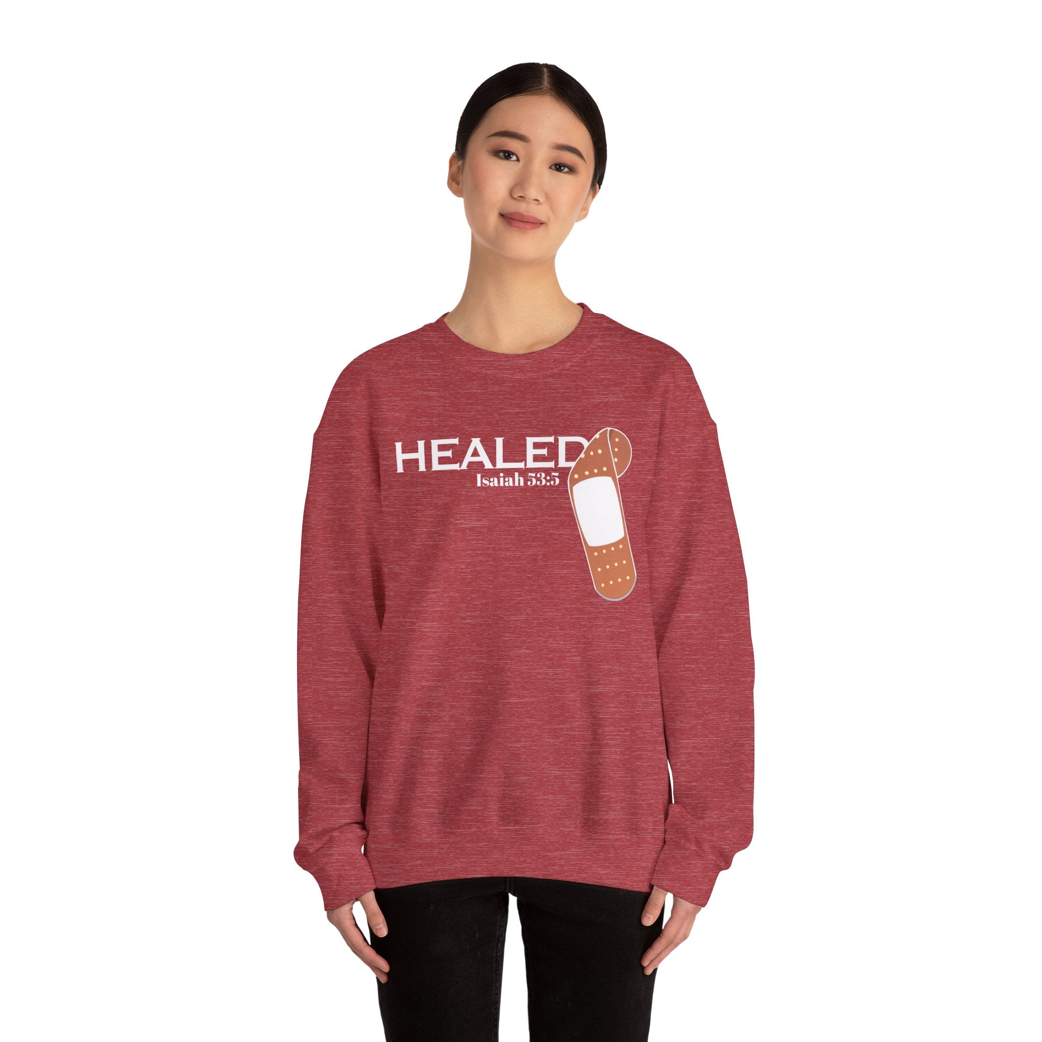 Healing Is Done- Isaiah 53:5 Unisex Sweatshirt