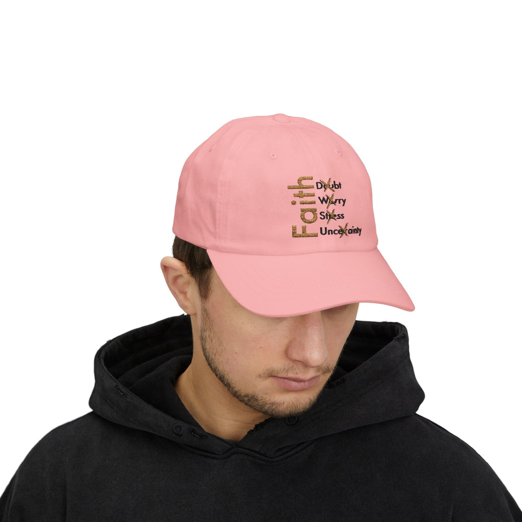 Have Faith And Don't Worry Embroidered Dad Cap