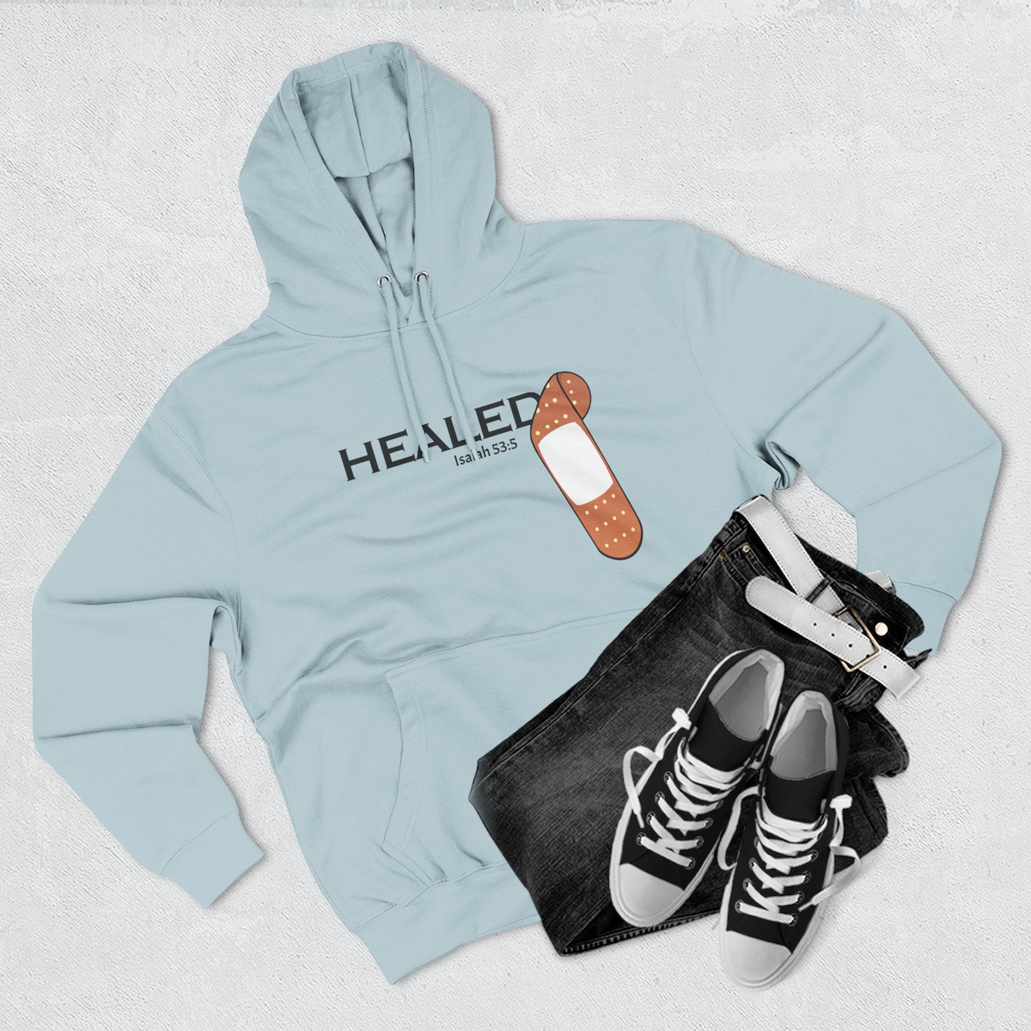 Healing Is Done - Isaiah 53:5 Unisex Fleece Hoodie