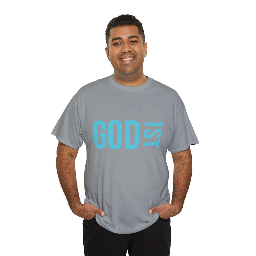 God 1st- Then Me Unisex Heavy Cotton Tee