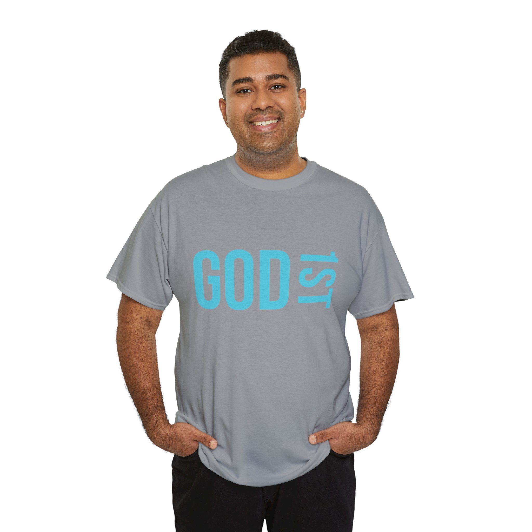 God 1st- Then Me Unisex Heavy Cotton Tee