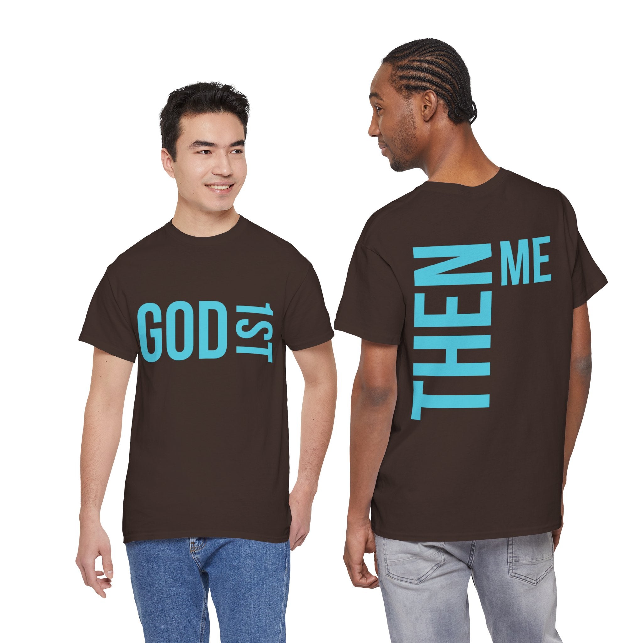 God 1st- Then Me Unisex Heavy Cotton Tee