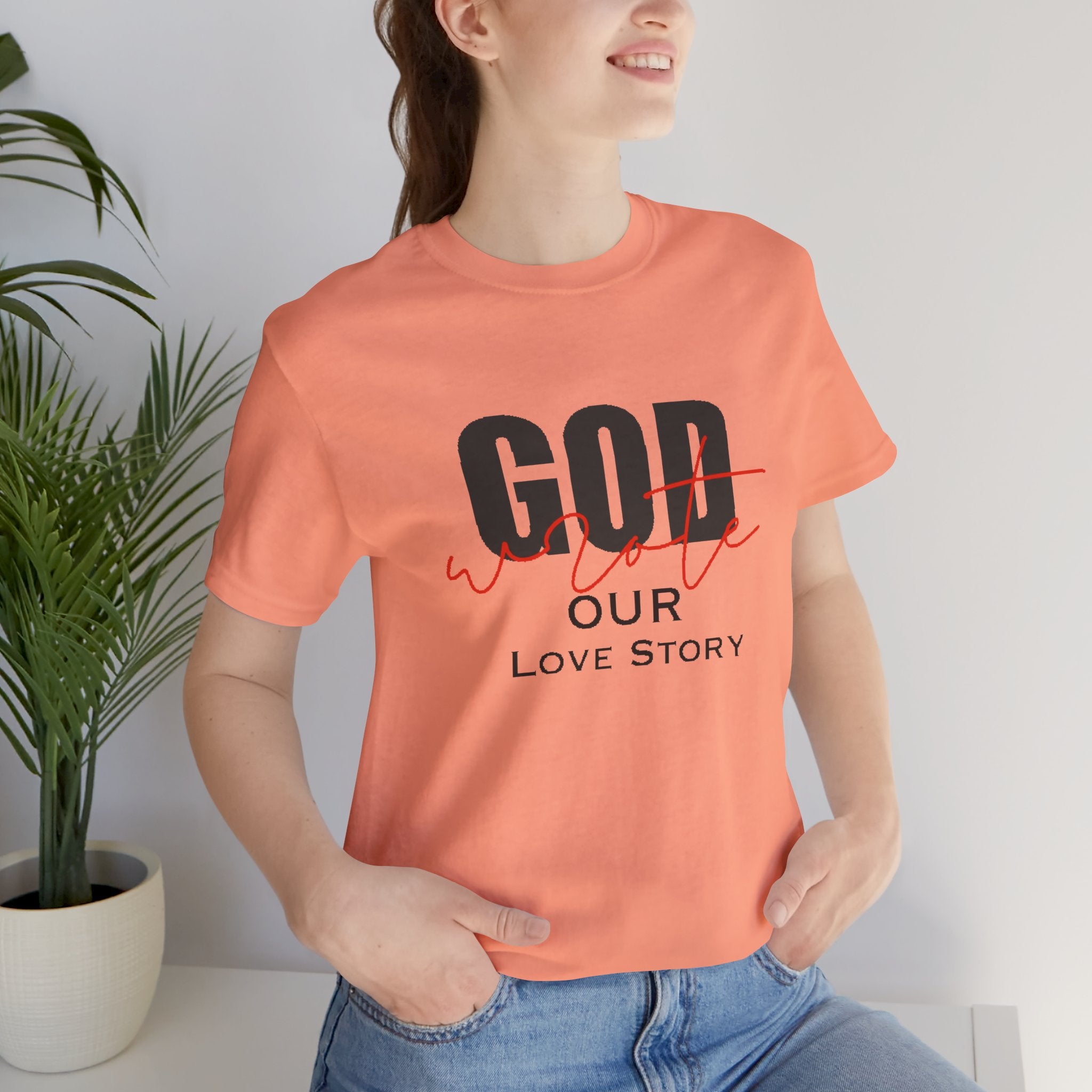 God Wrote Our Love Story Couple's T-Shirt
