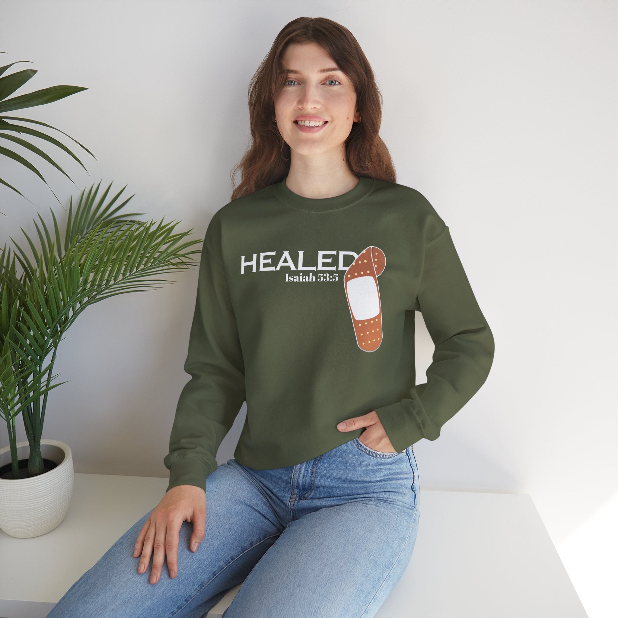 Healing Is Done- Isaiah 53:5 Unisex Sweatshirt