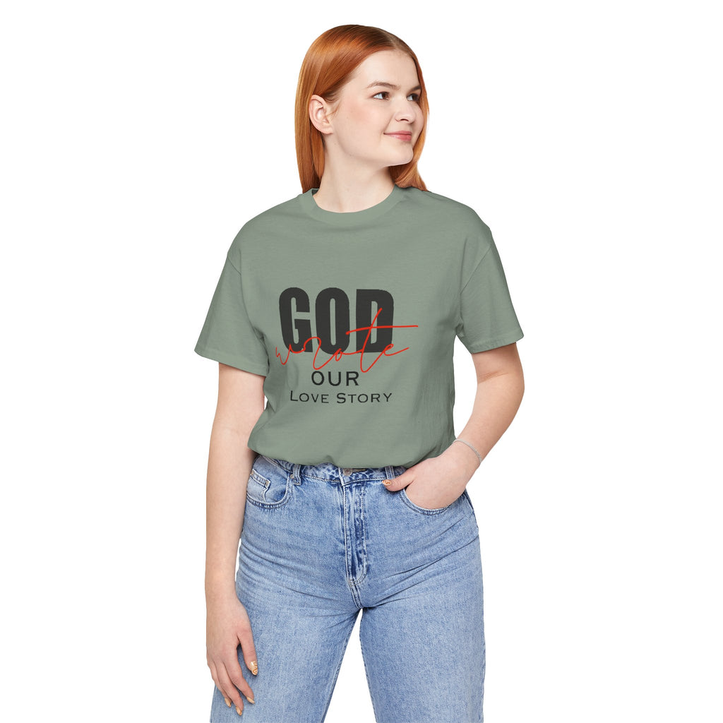 God Wrote Our Love Story Couple's T-Shirt