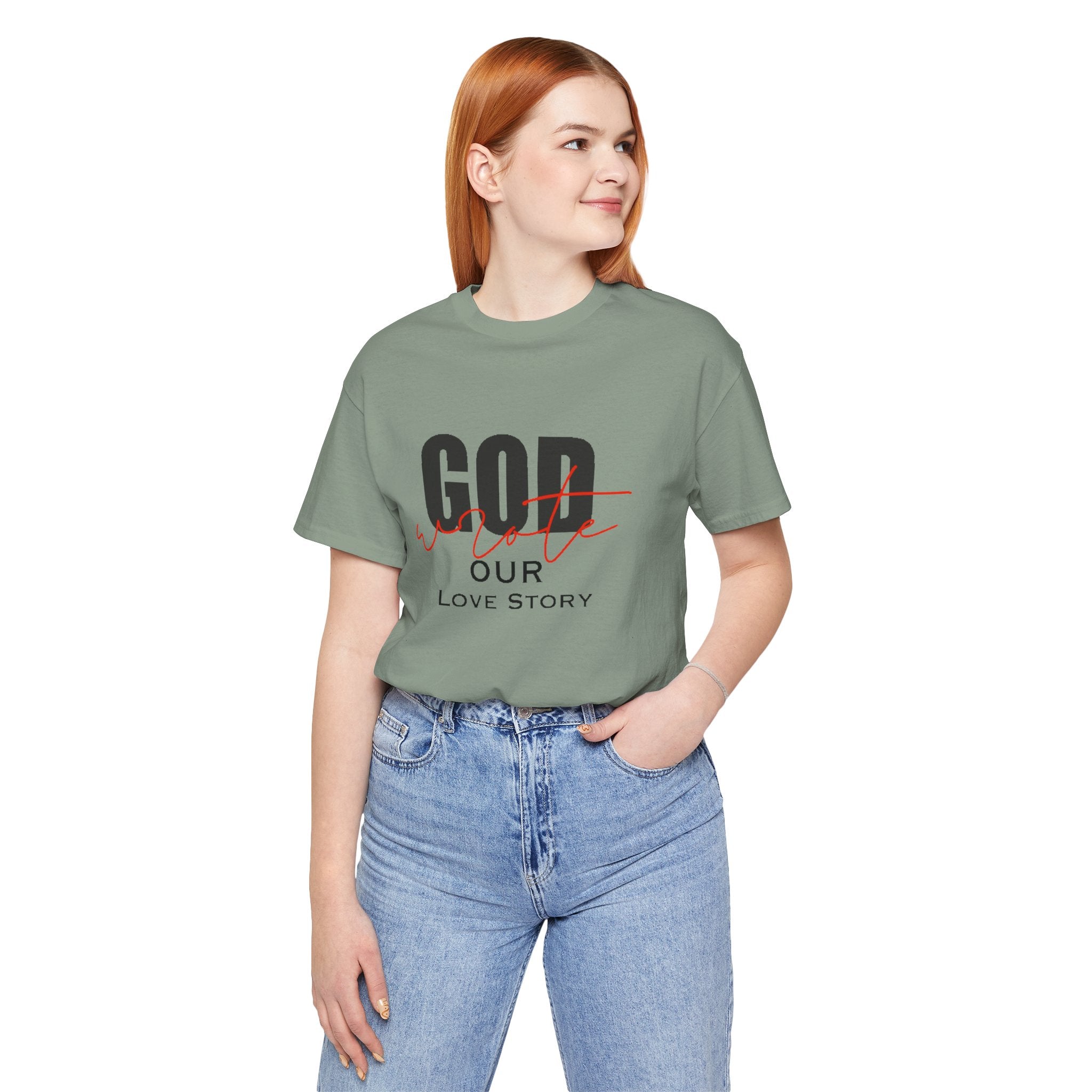 God Wrote Our Love Story Couple's T-Shirt