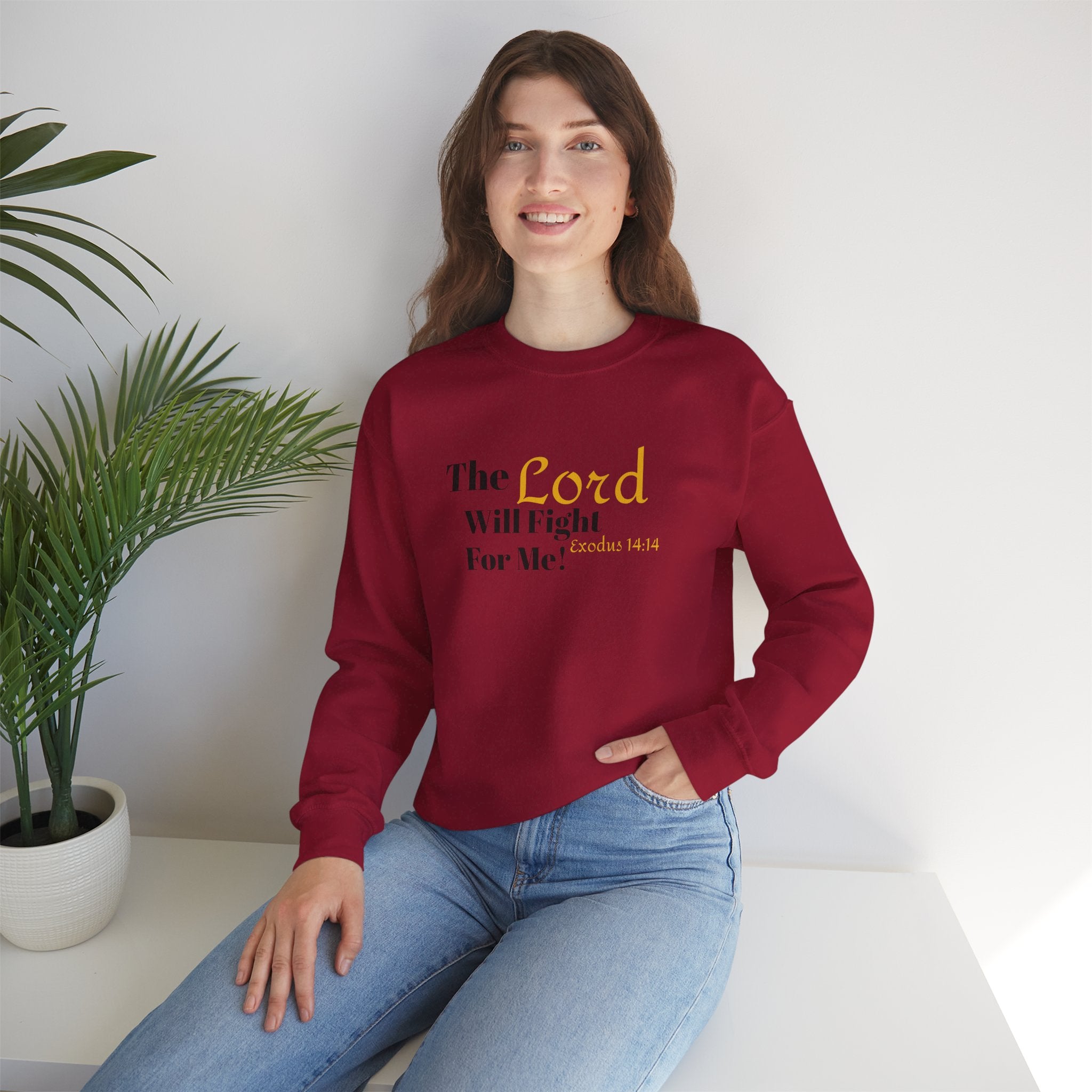 The Lord Will Fight For You Crewneck Sweatshirt