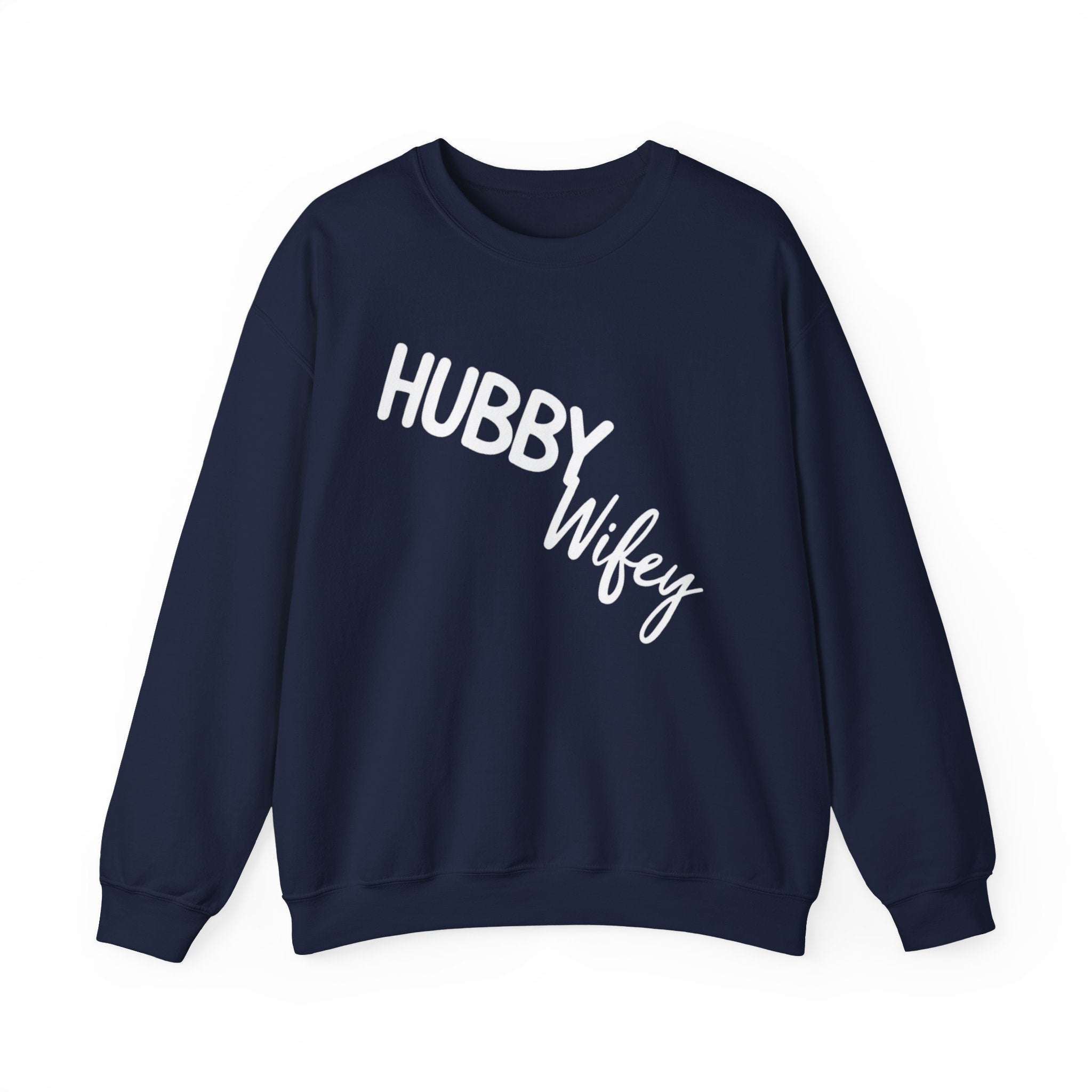 Hubby Wifey Crewneck Couple’s Sweatshirt