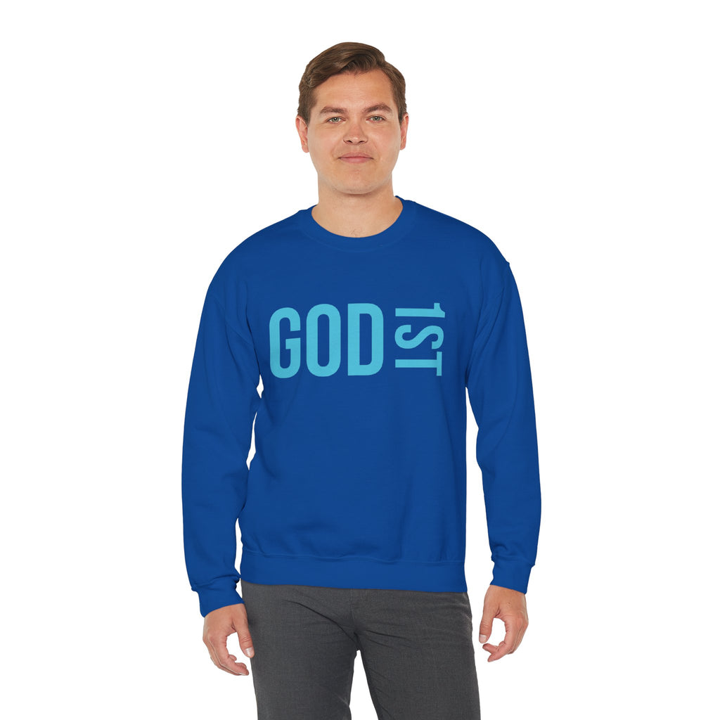 God 1st -Then Me Unisex Crewneck Sweatshirt
