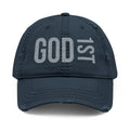 God 1st- Then Me Embroidery Hat