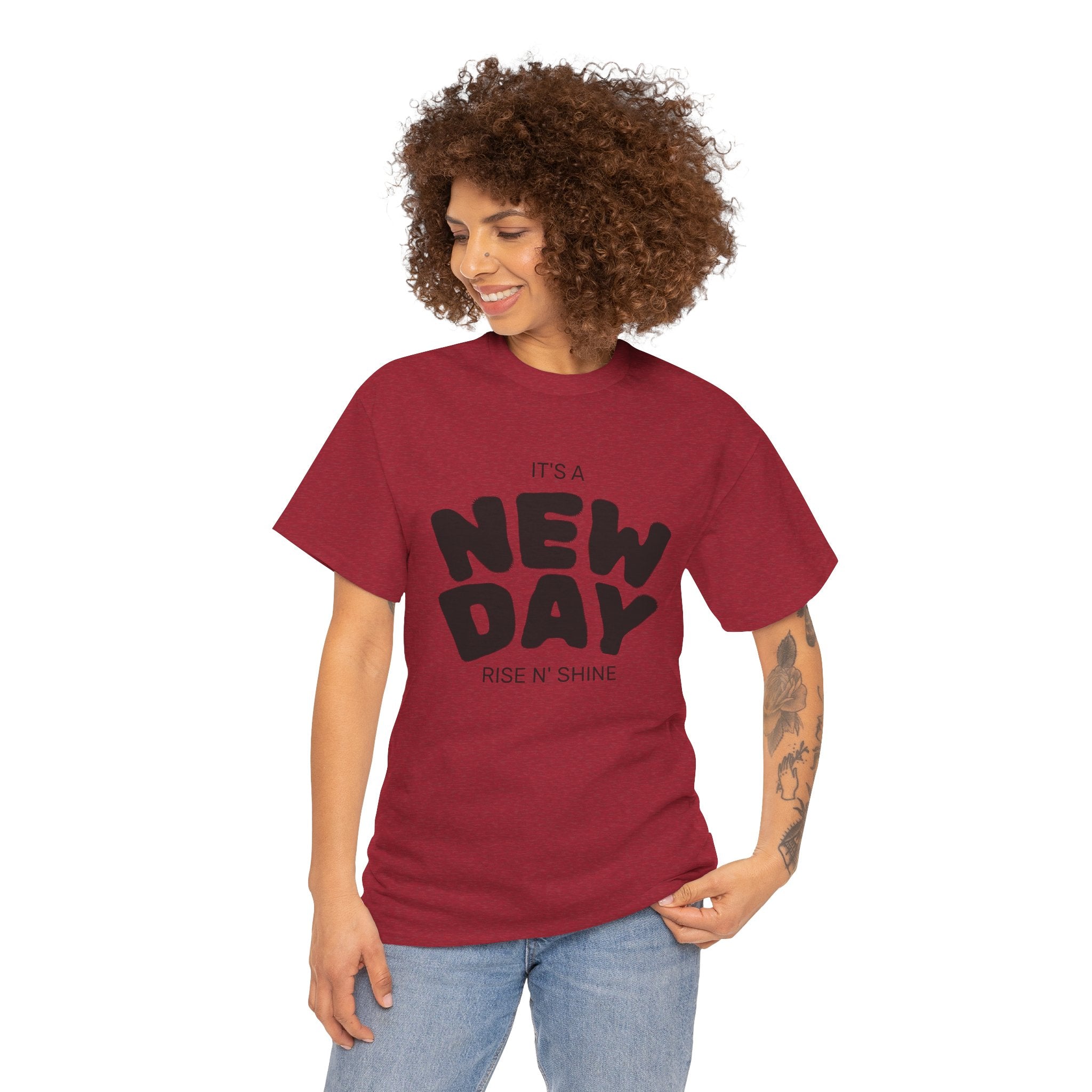 It's a New Day - Renewed And Restored Unisex Heavy Cotton Tee