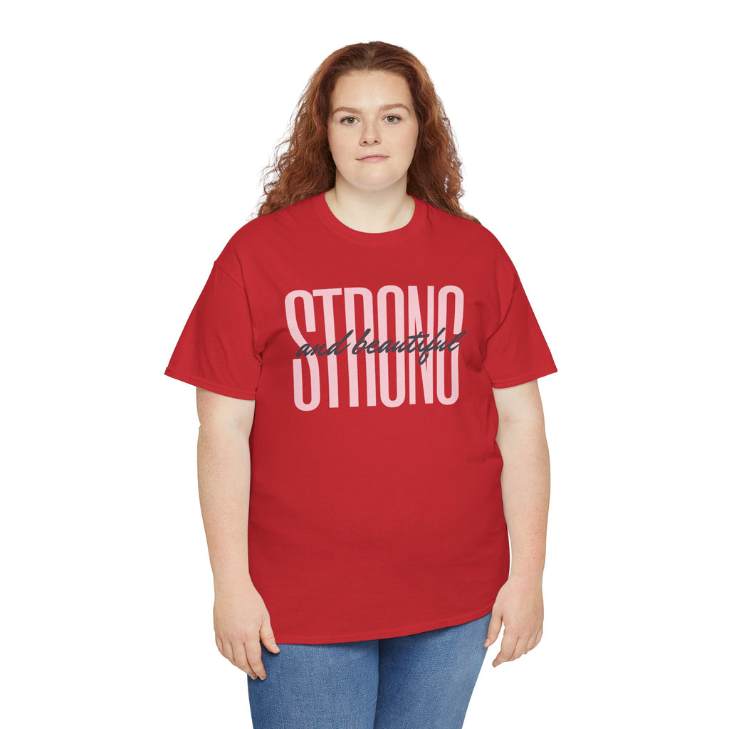 Strong and Beautiful In Christ Faith Graphic Tee