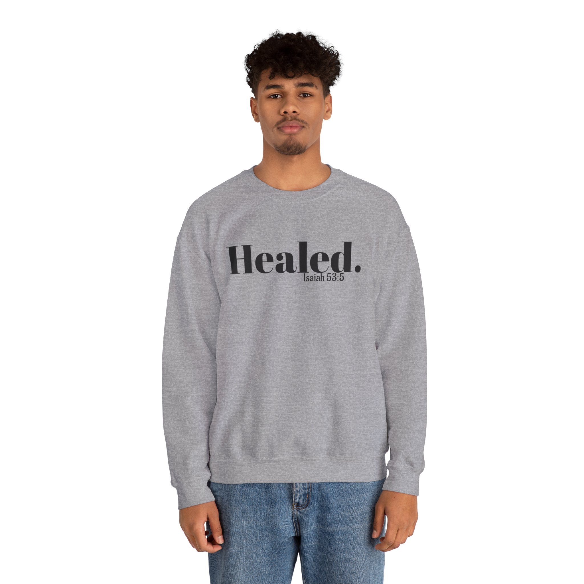 Healed. And Renewed Unisex Crewneck Sweatshirt