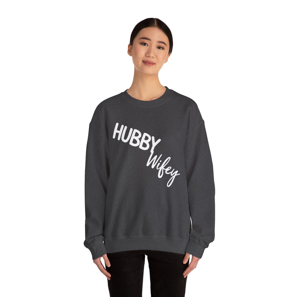 Hubby Wifey Crewneck Couple’s Sweatshirt