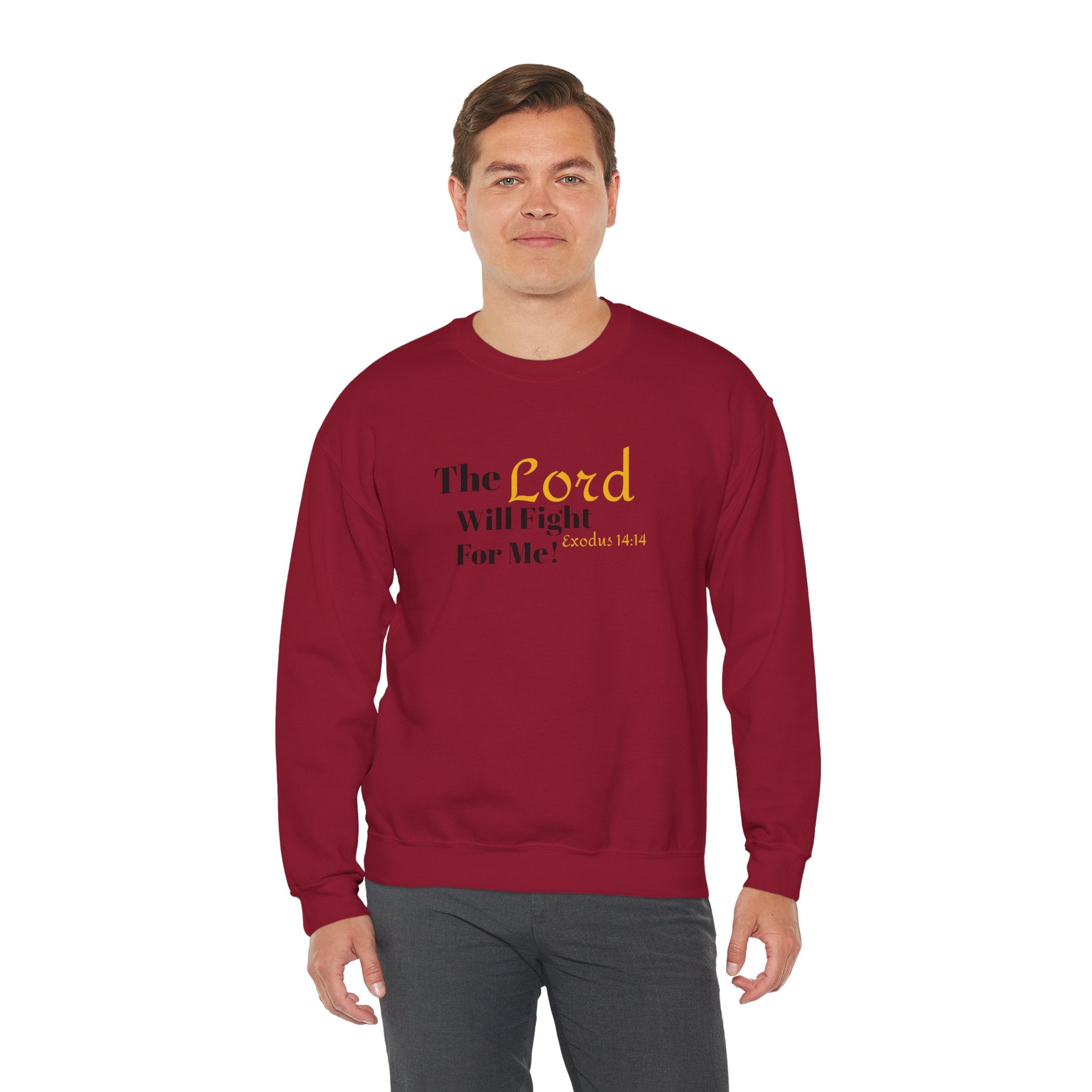 The Lord Will Fight For You Crewneck Sweatshirt