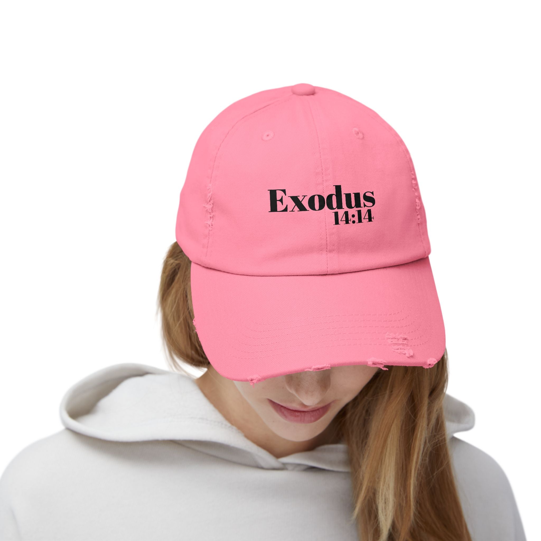 Exodus 14:14 God Will Fight For You Distressed Hat