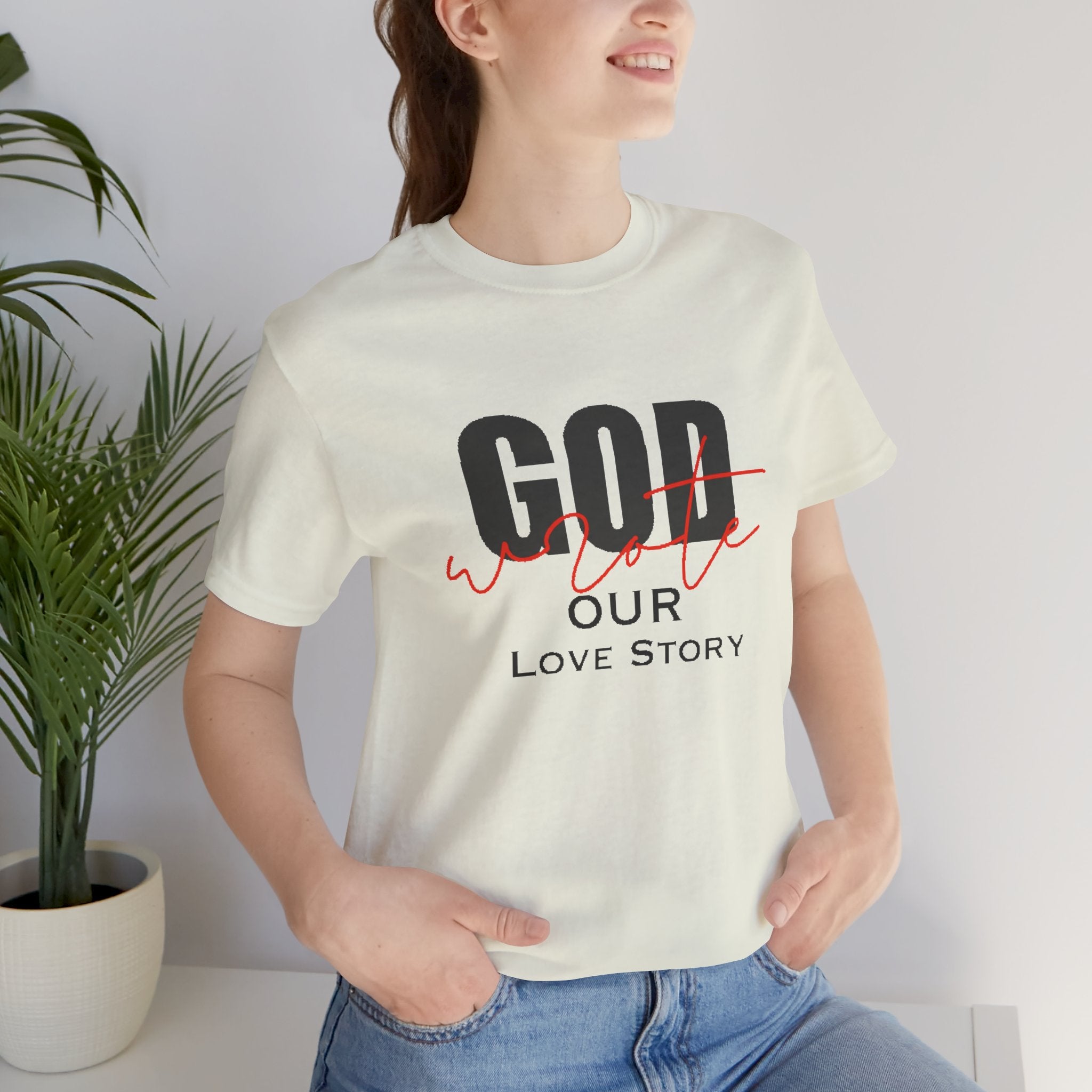 God Wrote Our Love Story Couple's T-Shirt