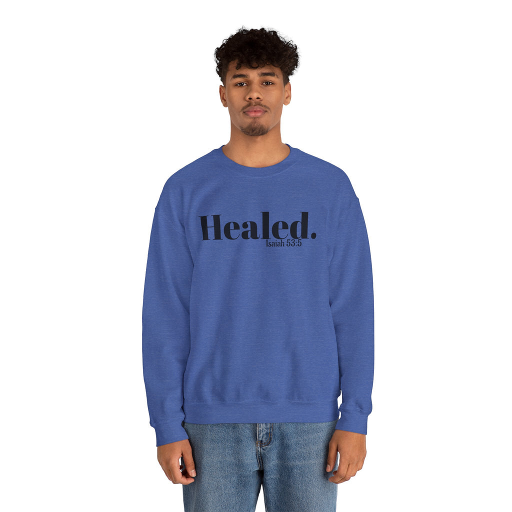 Healed. And Renewed Unisex Crewneck Sweatshirt