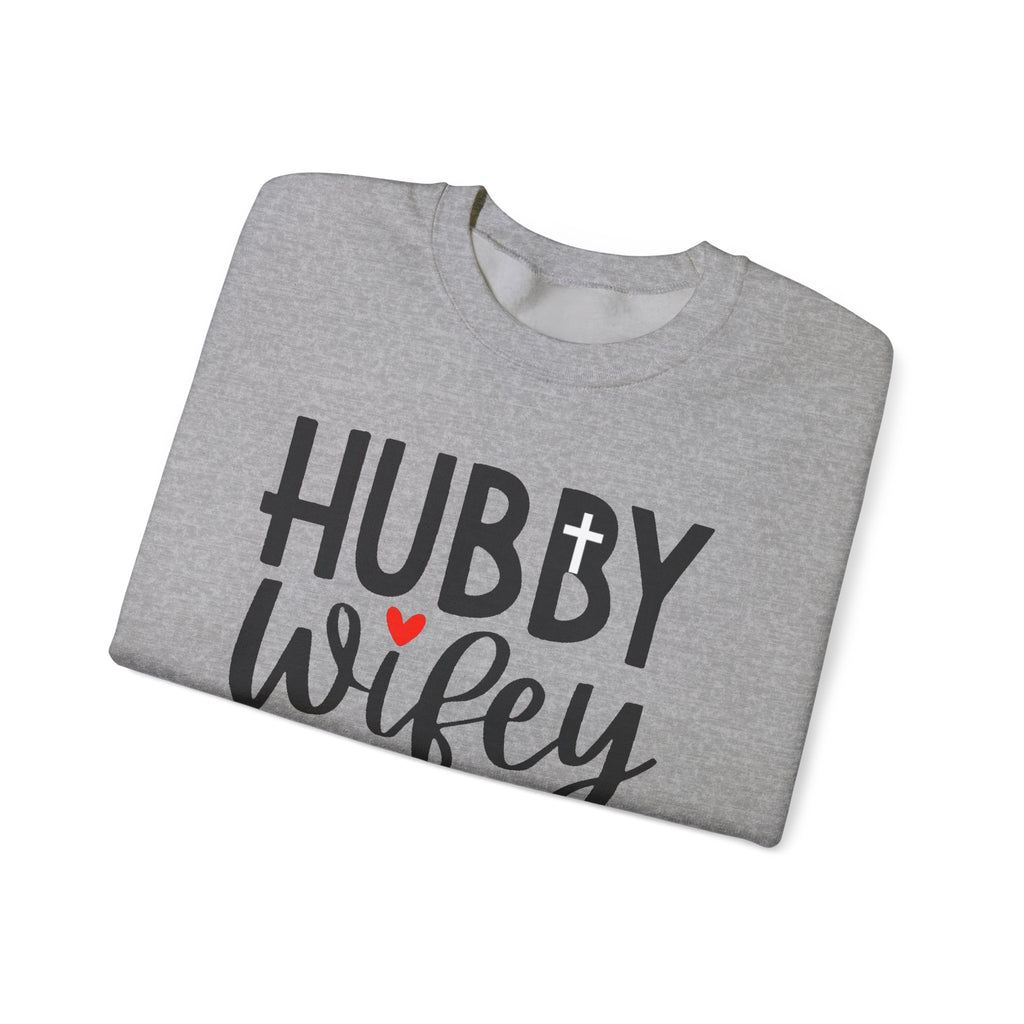 Hubby Wifey Faith Crewneck Couple’s Sweatshirt