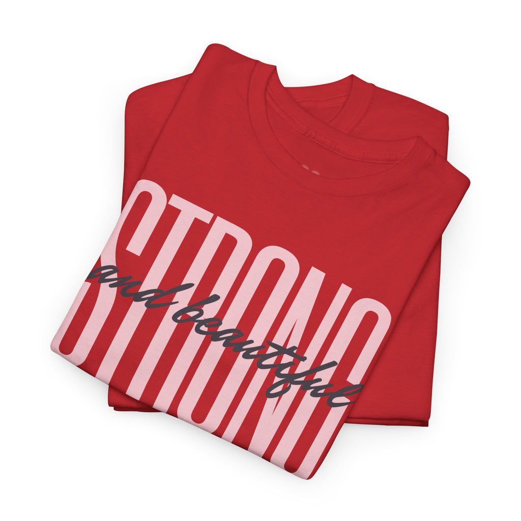 Strong and Beautiful In Christ Faith Graphic Tee