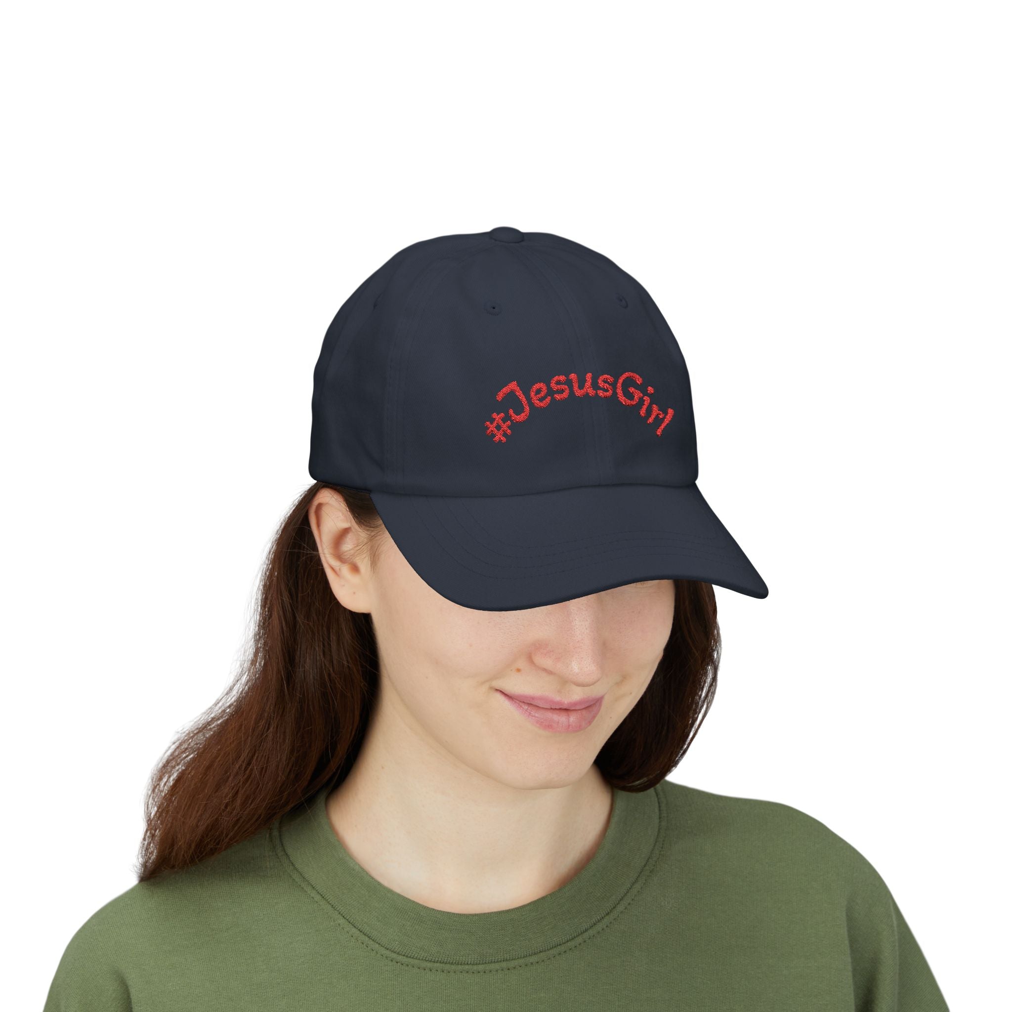 Jesus Girl Classic Dad Cap — Faith-Based Embroidered Baseball Hat