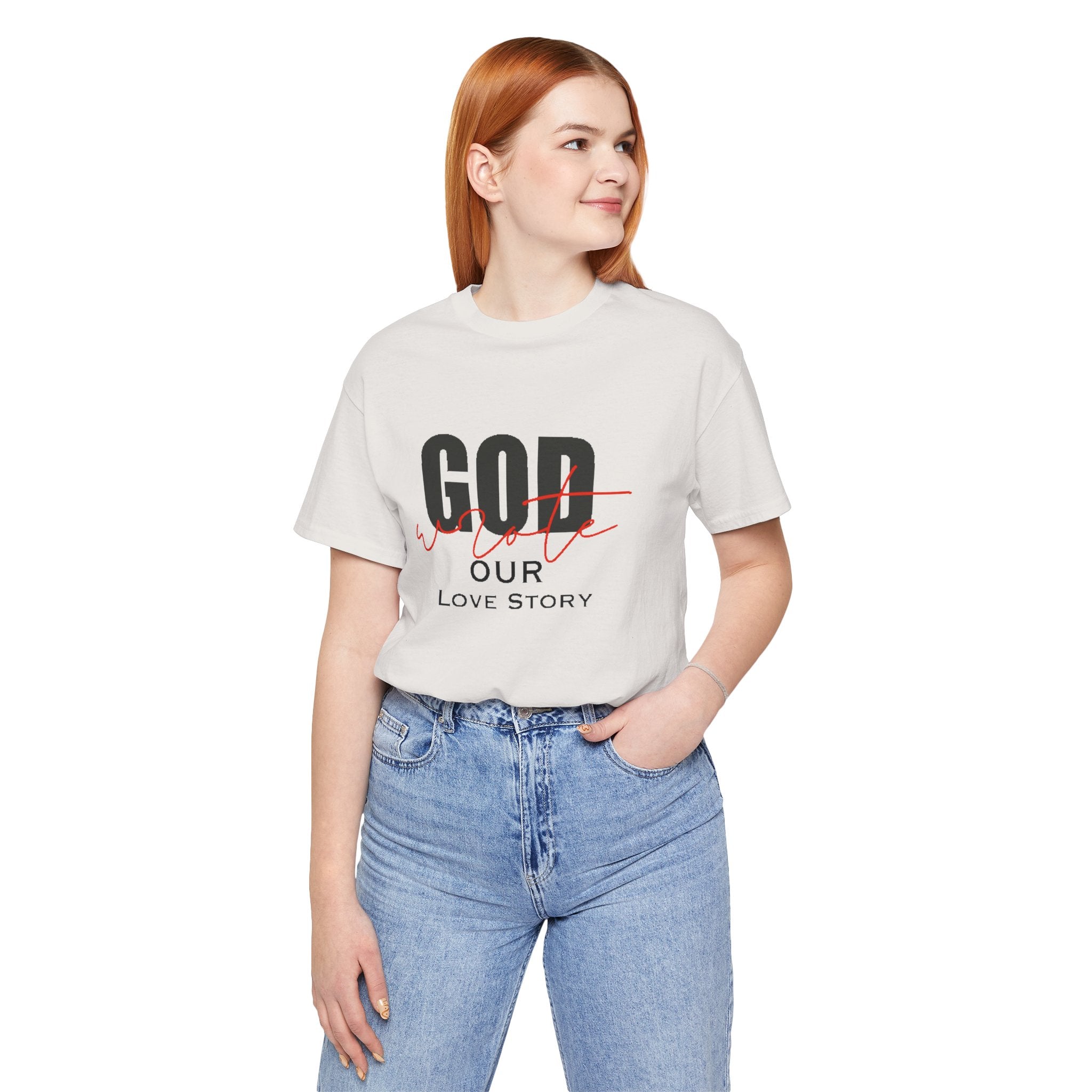 God Wrote Our Love Story Couple's T-Shirt