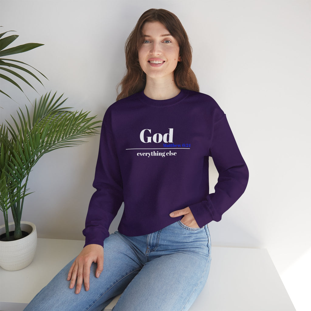 God Then Everything Else Crewneck Sweatshirt