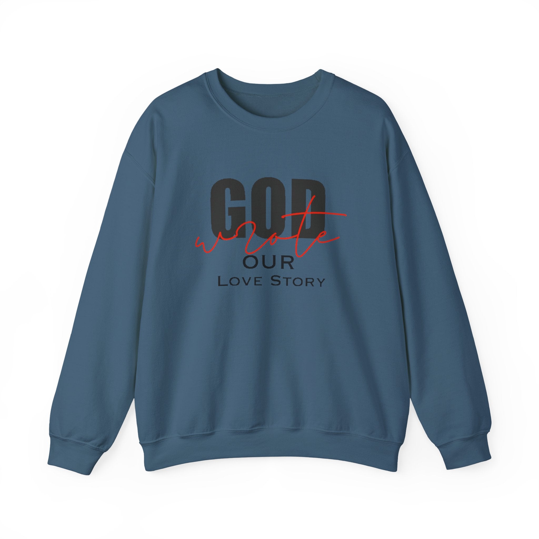 God Wrote Our Love Story Couple's Crewneck Sweatshirt