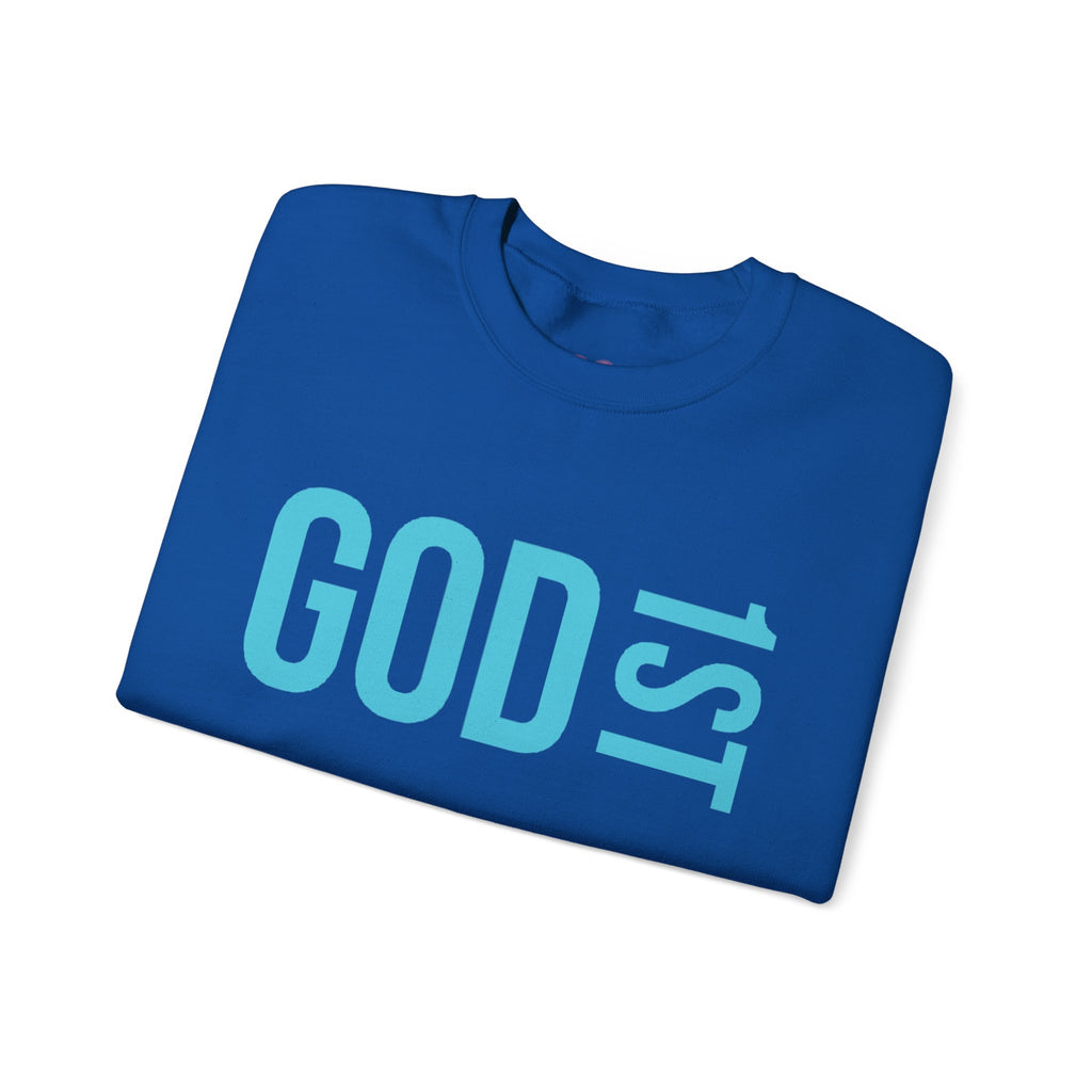 God 1st -Then Me Unisex Crewneck Sweatshirt