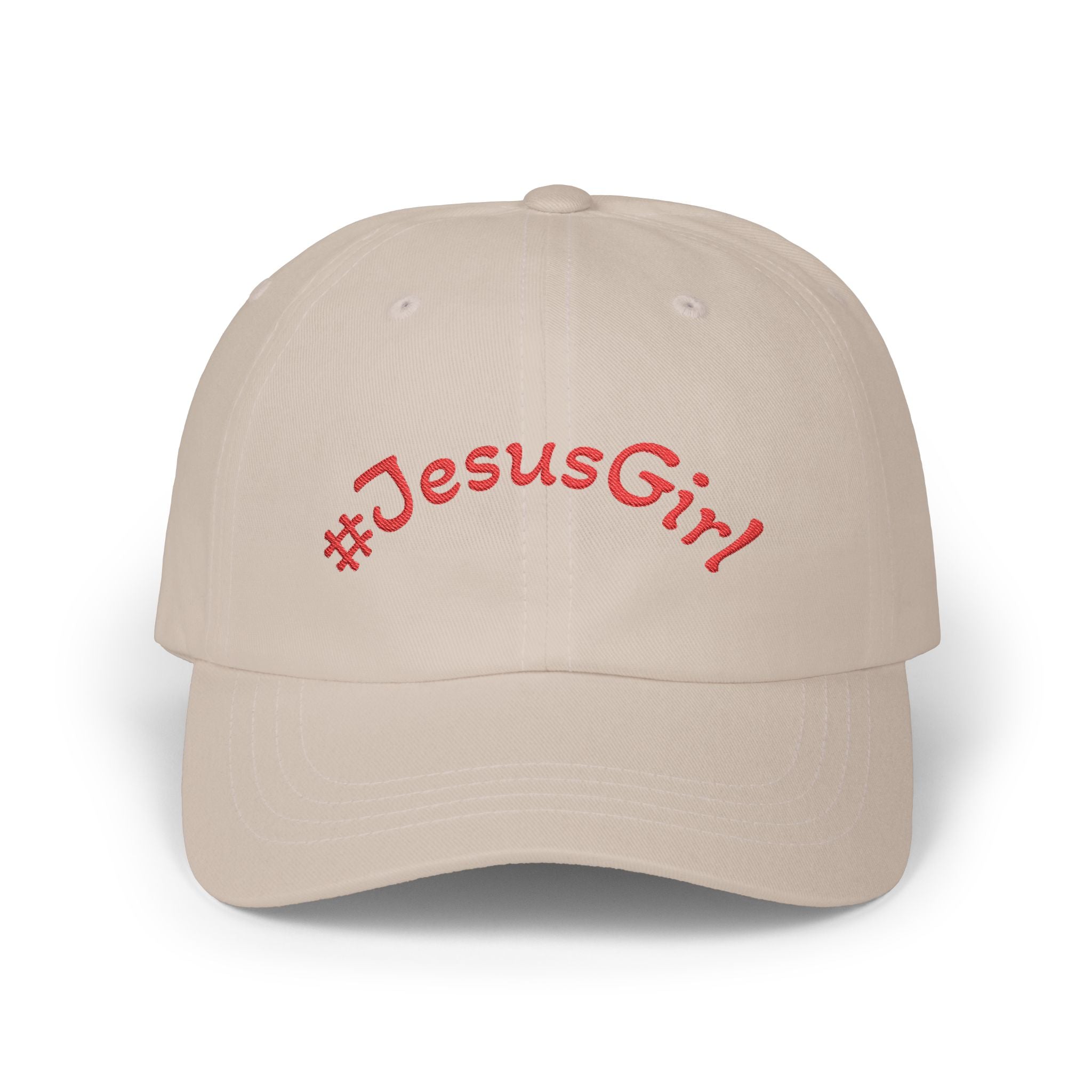 Jesus Girl Classic Dad Cap — Faith-Based Embroidered Baseball Hat