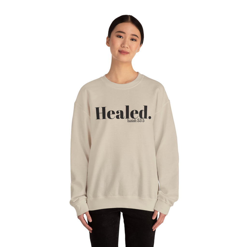 Healed. And Renewed Unisex Crewneck Sweatshirt