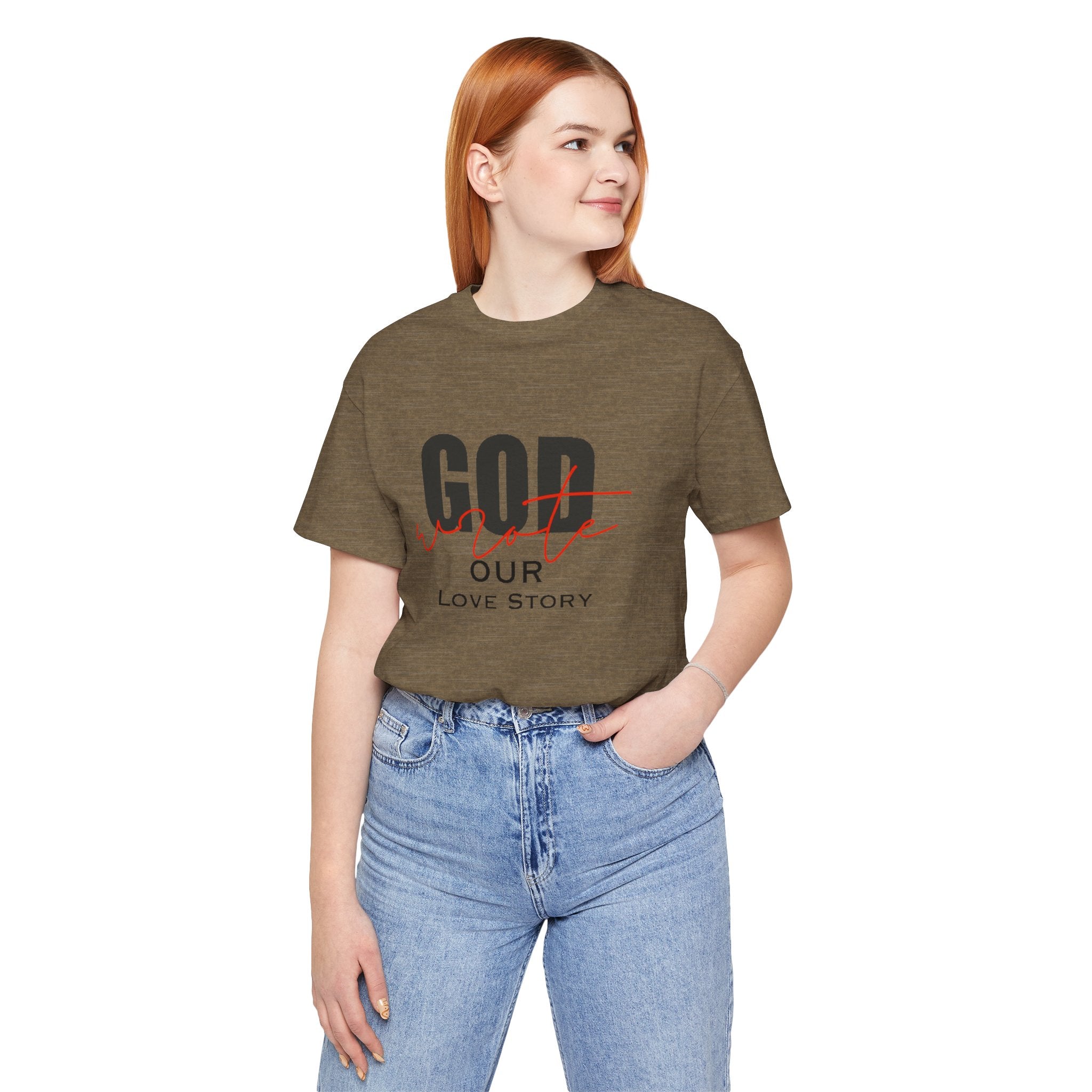 God Wrote Our Love Story Couple's T-Shirt