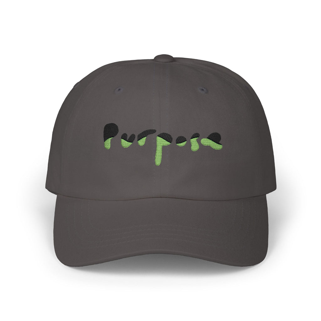 Purpose Driven Green Camo Script Embroidered Hat