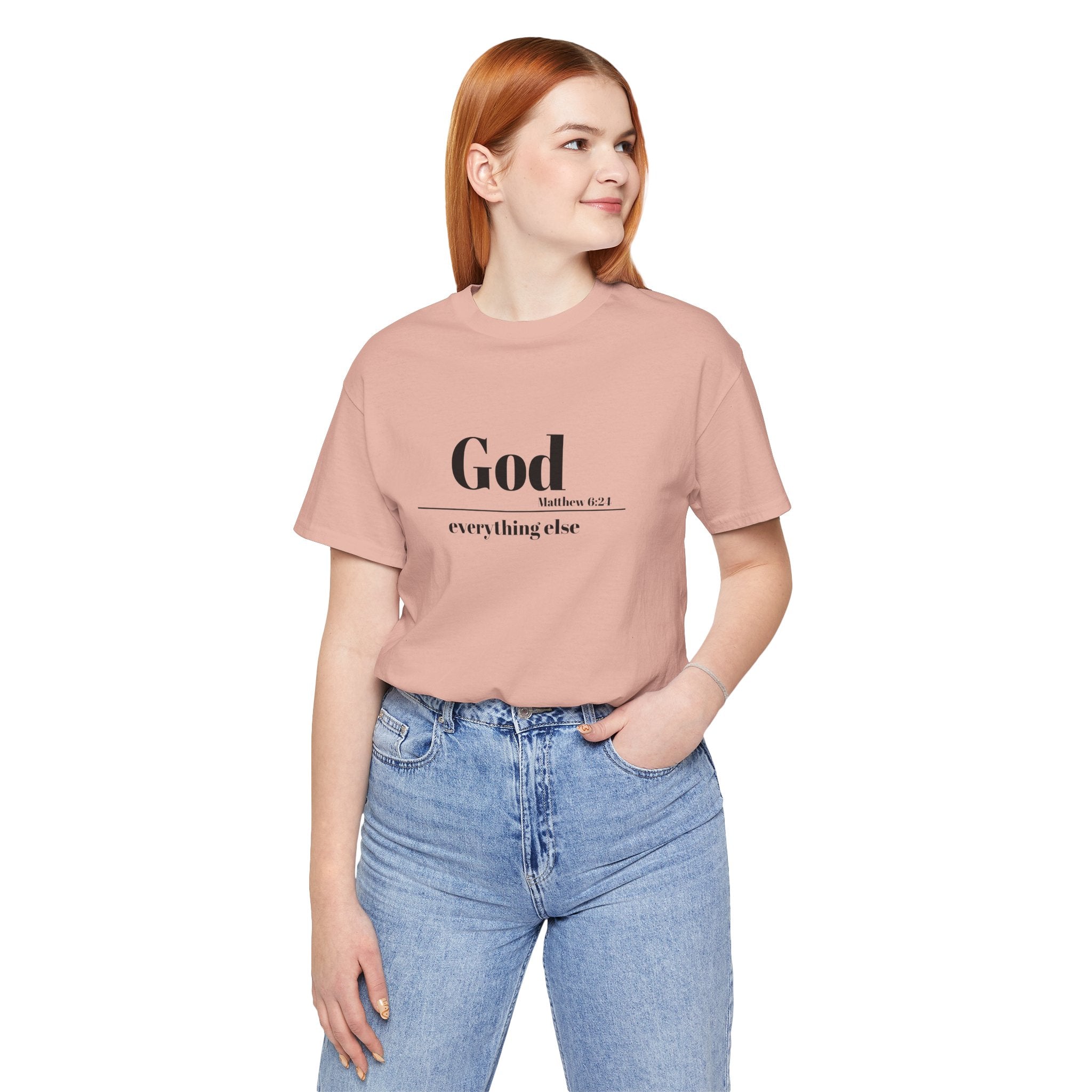 God Then Everything Else Jersey Unisex Tee