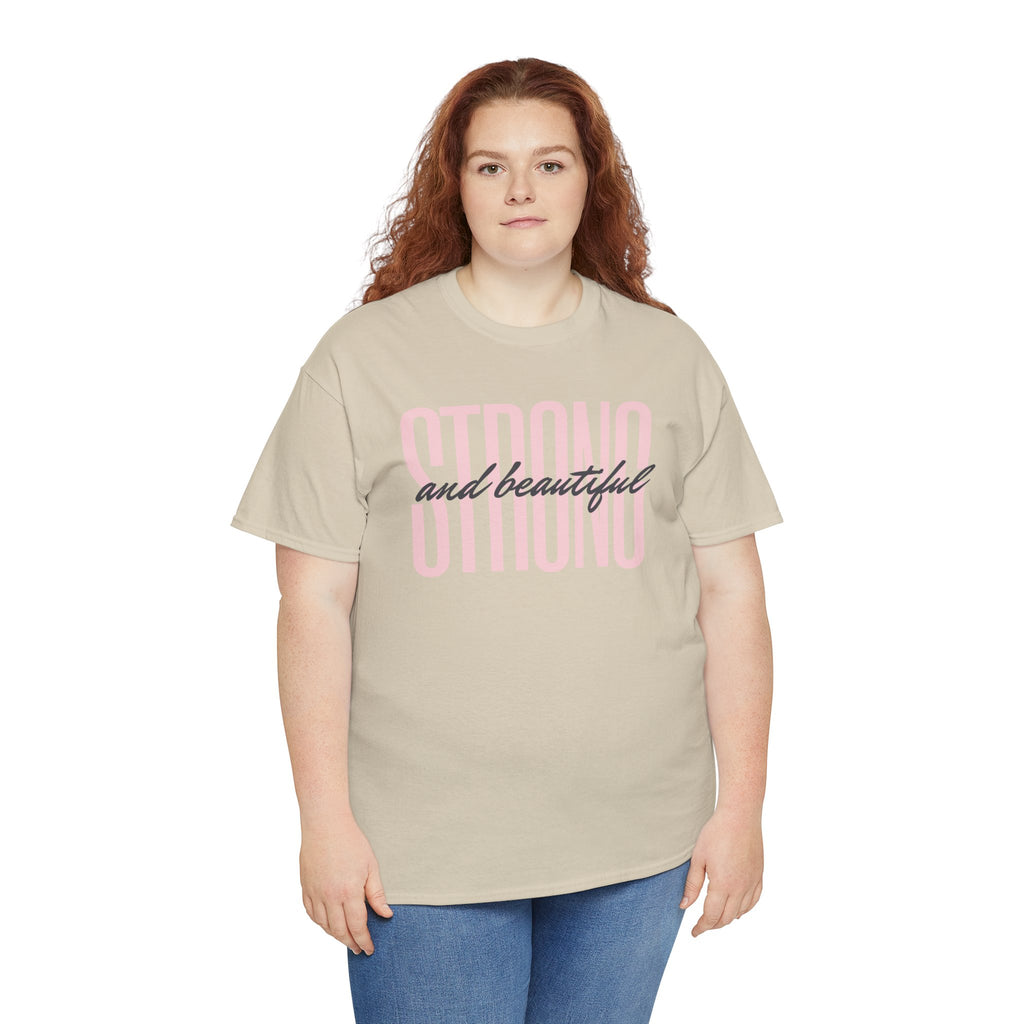 Strong and Beautiful In Christ Faith Graphic Tee