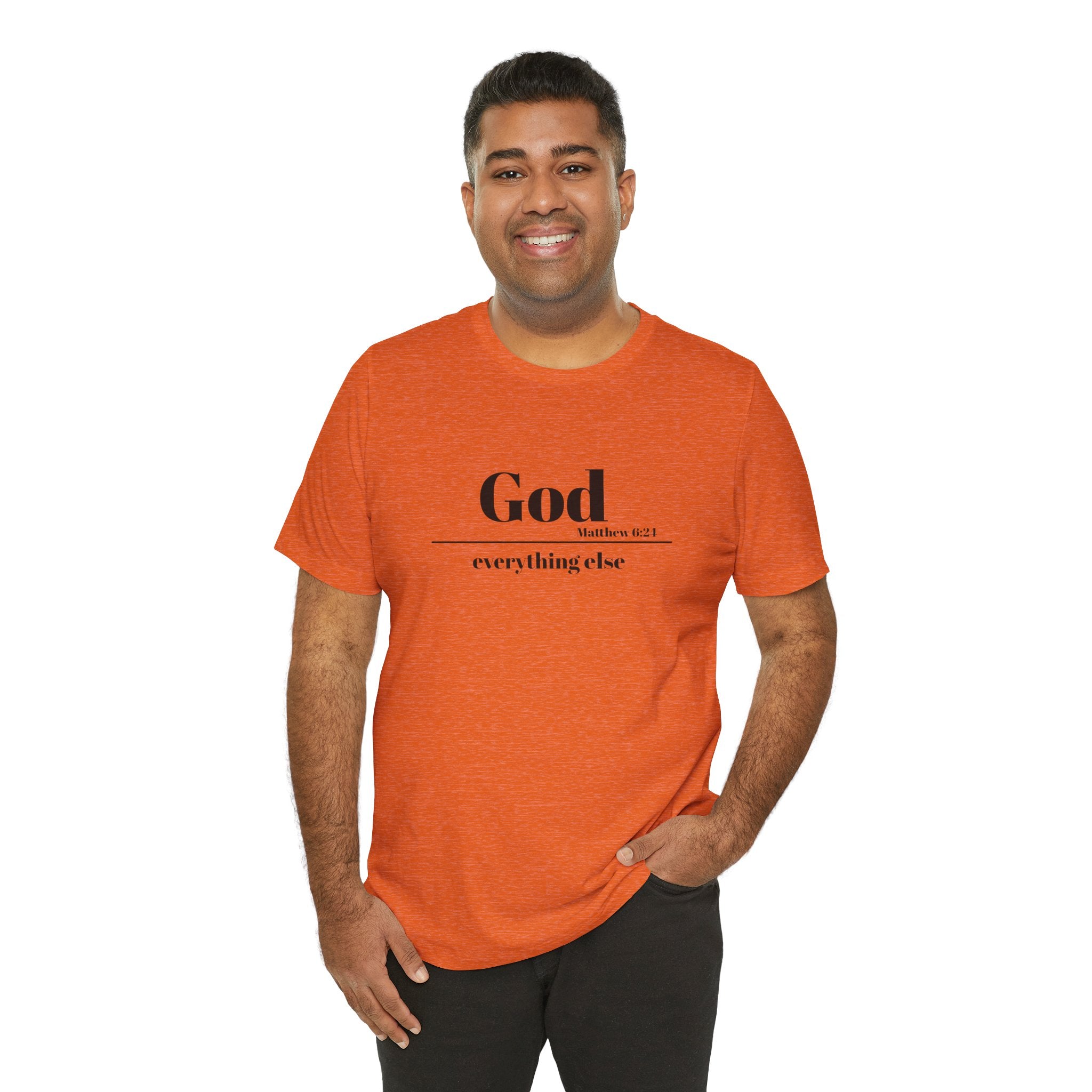 God Then Everything Else Jersey Unisex Tee