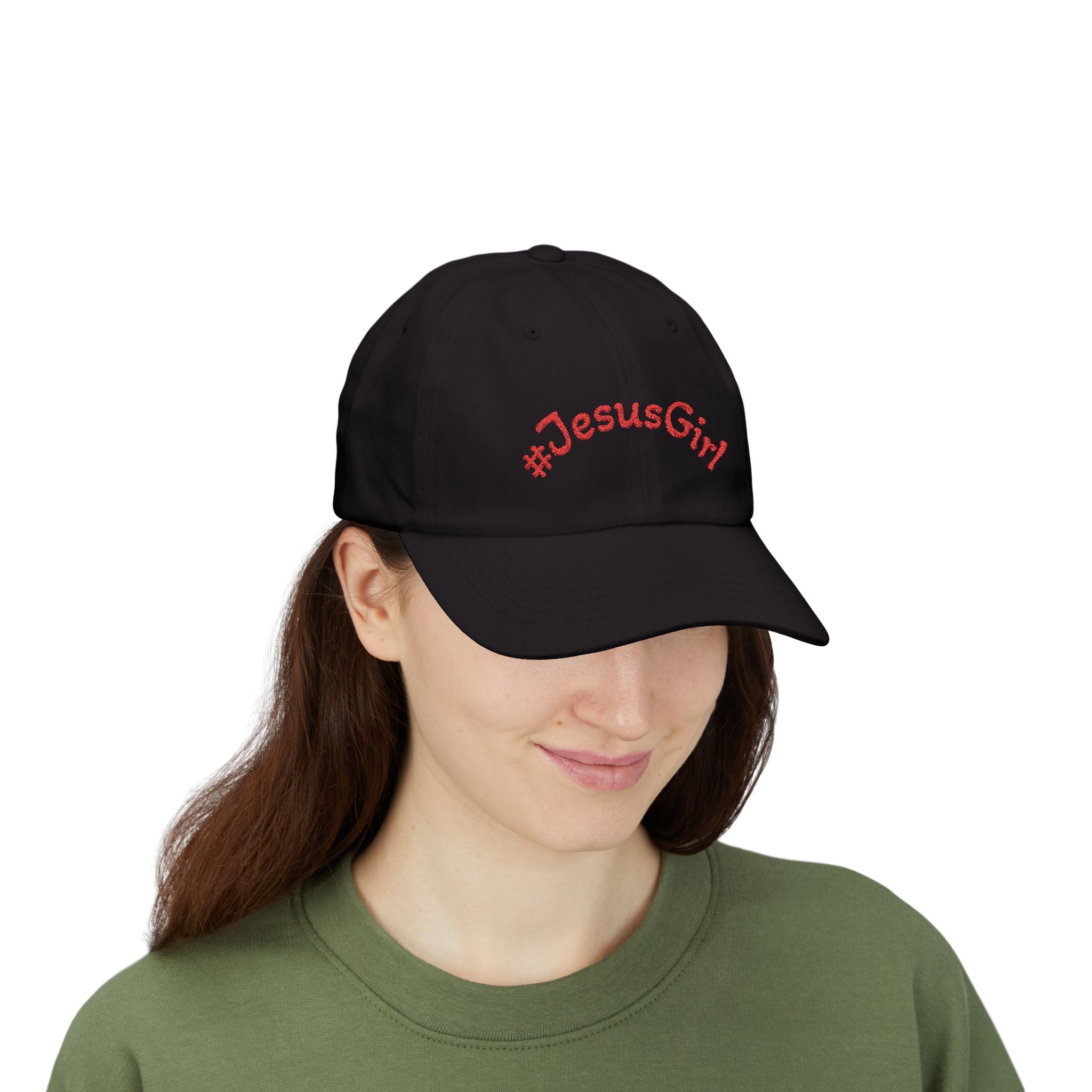 Jesus Girl Classic Dad Cap — Faith-Based Embroidered Baseball Hat