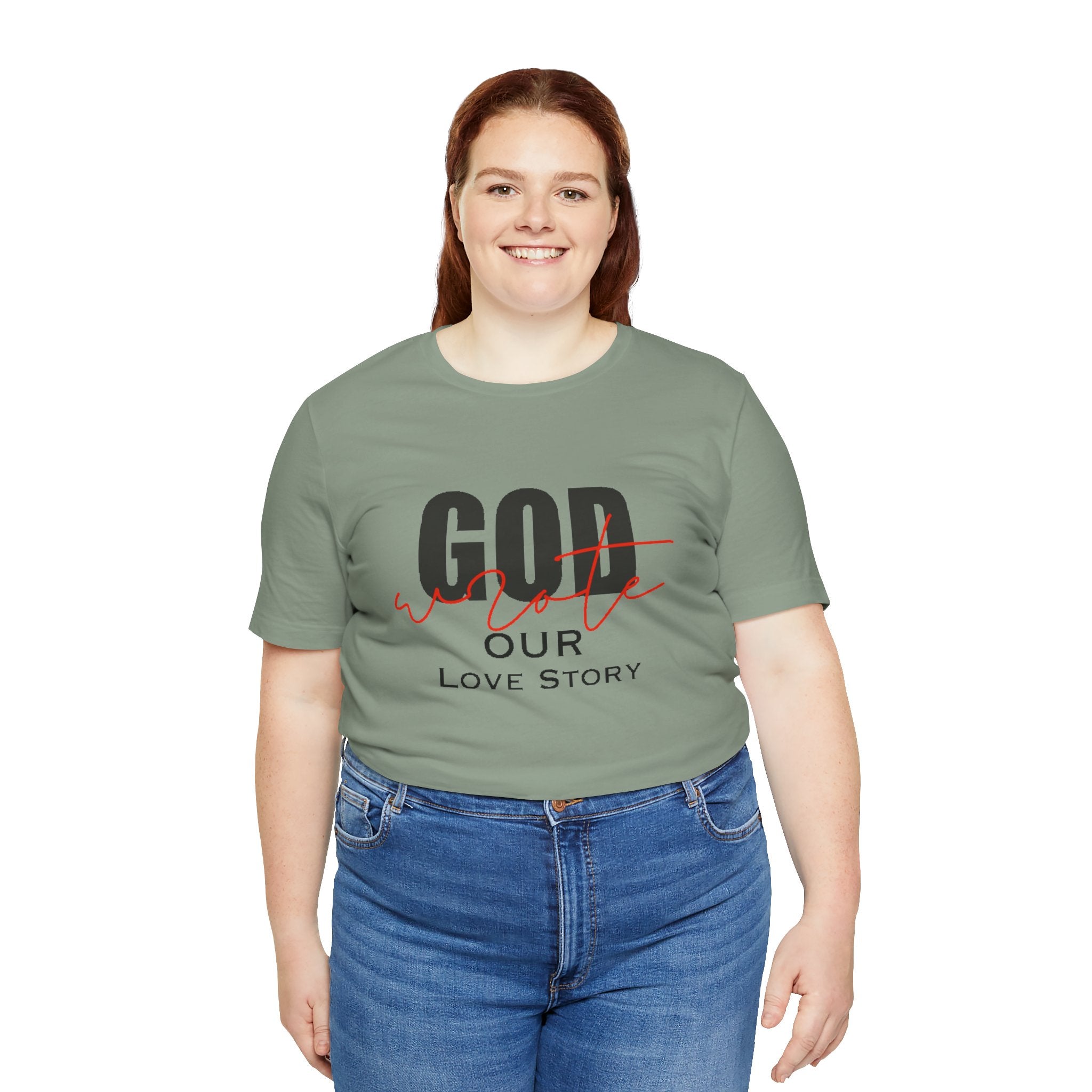 God Wrote Our Love Story Couple's T-Shirt